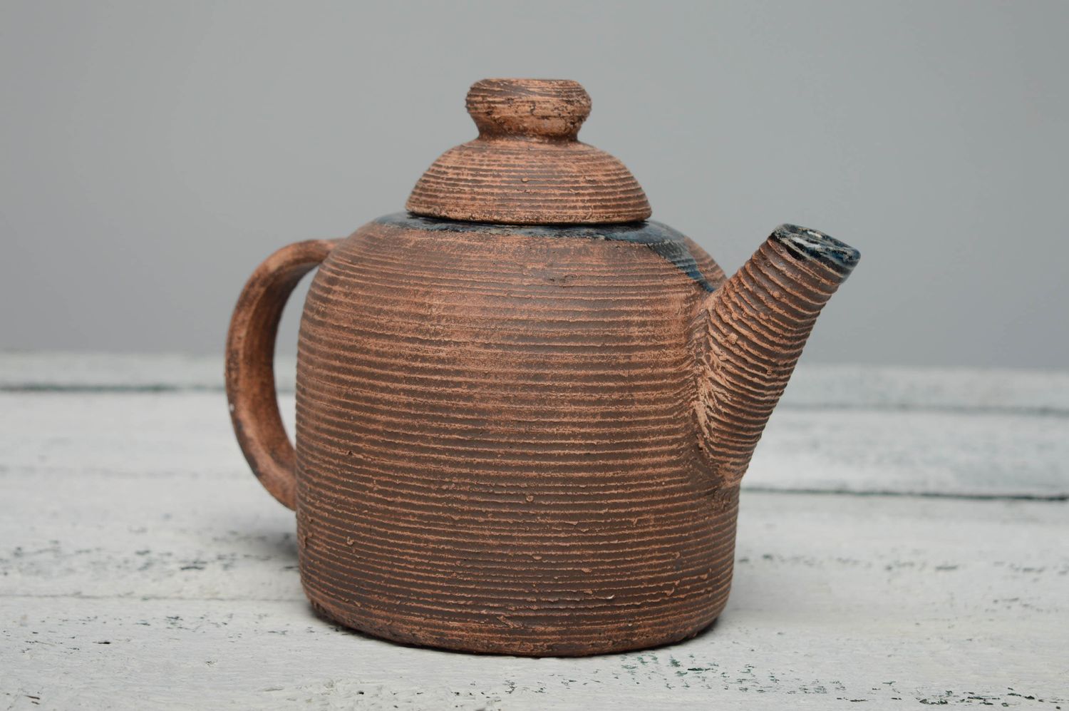 Керамический чайник ручной работы фото 5