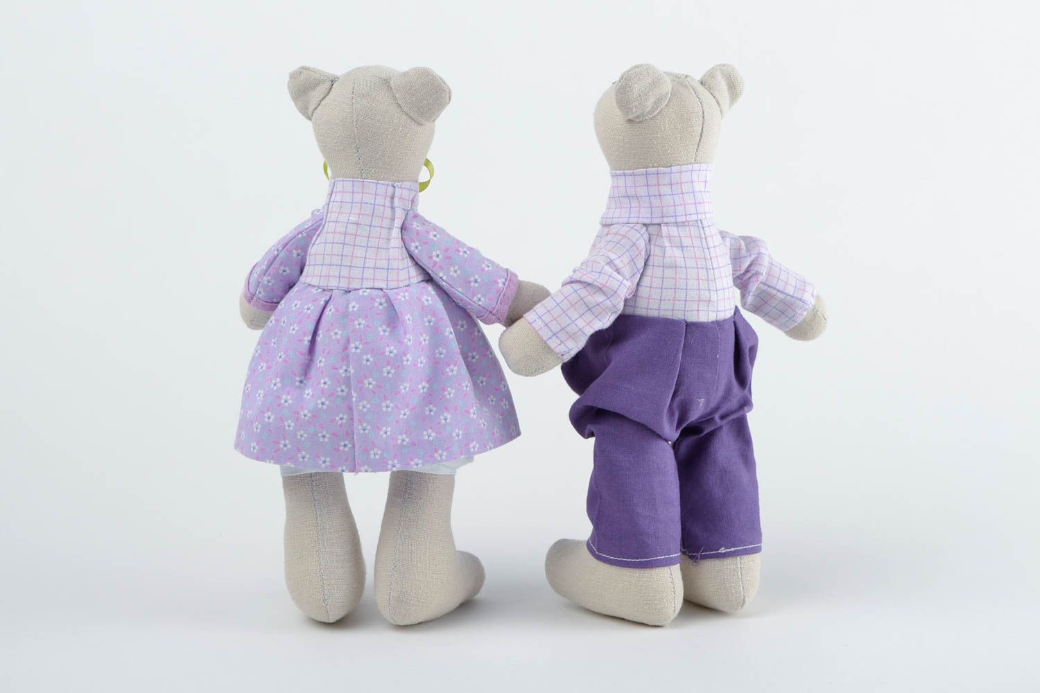 Handmade Kuscheltiere Bären Geschenke für Kinder Haus Deko Spielzeug Set 2 Stück foto 5