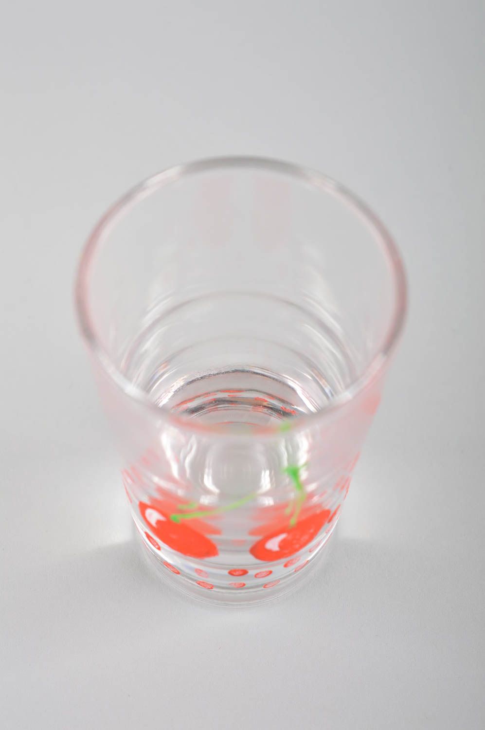 Handgemachtes Geschirr bemaltes Glas Pinnchen Schnaps mit Muster Geschenk Ideen foto 5