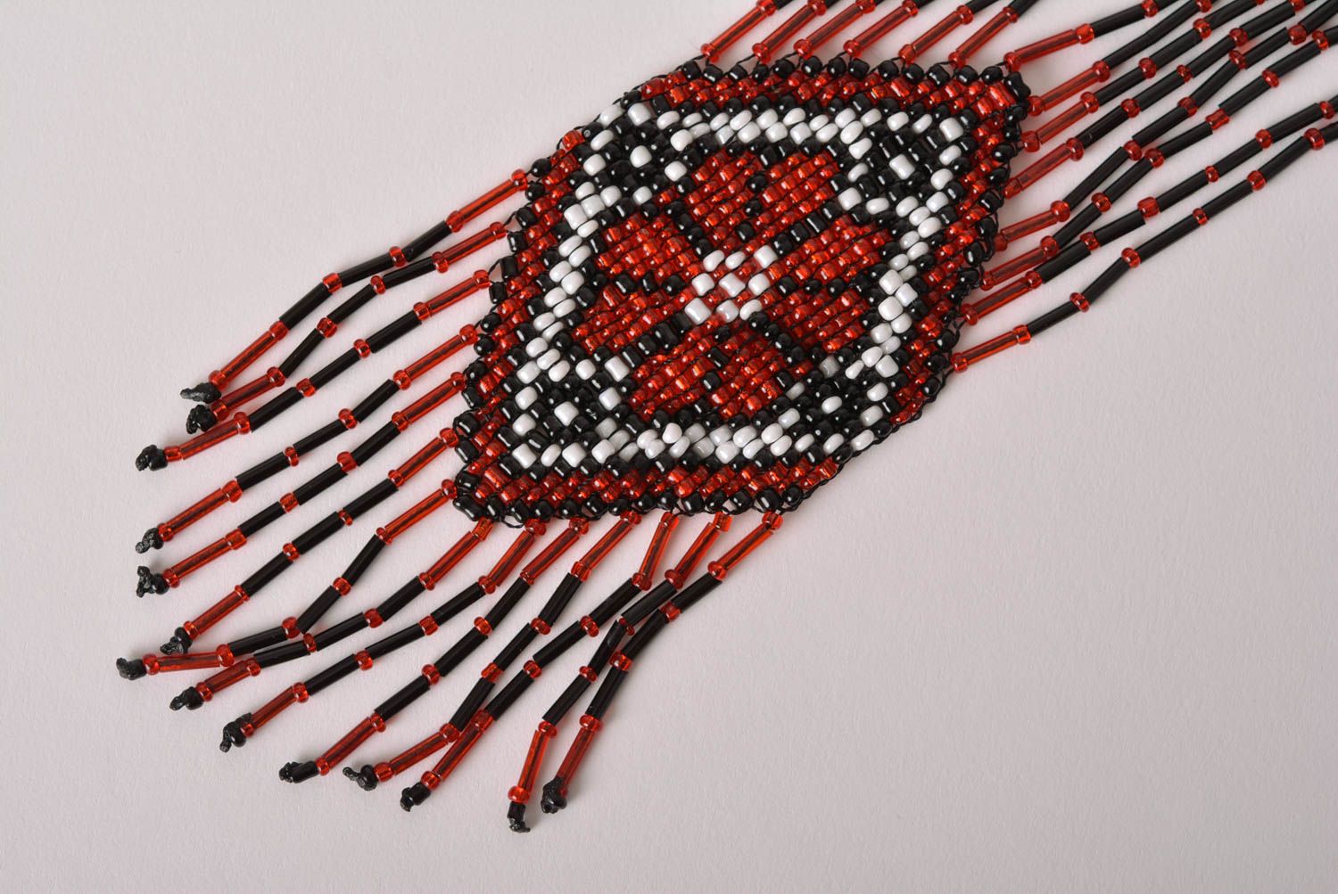 Collar de abalorios hecho a mano étnico bisutería de moda accesorio para mujer foto 3
