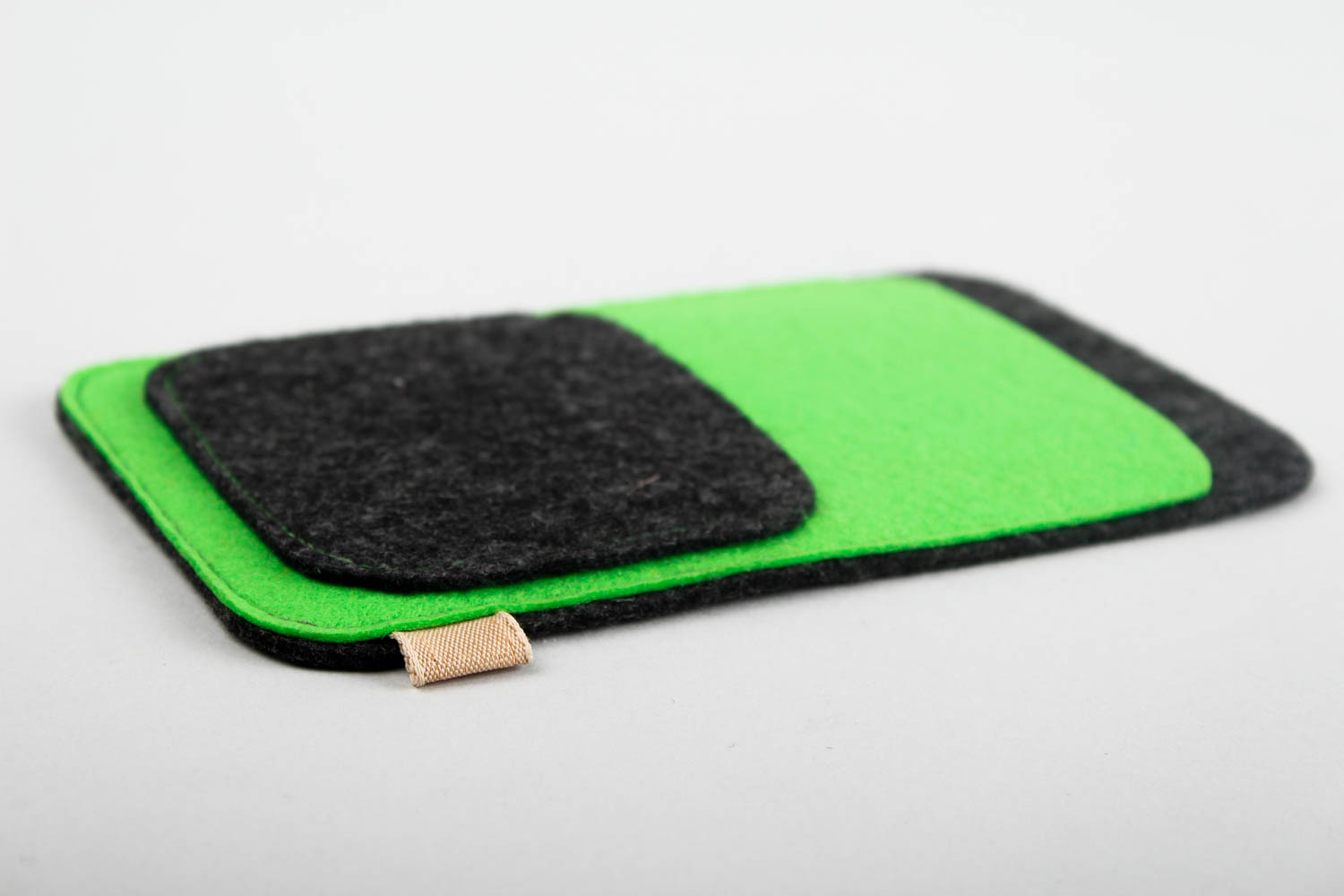 Чехол для телефона handmade аксессуар для смартфона футляр для телефона зеленый фото 4