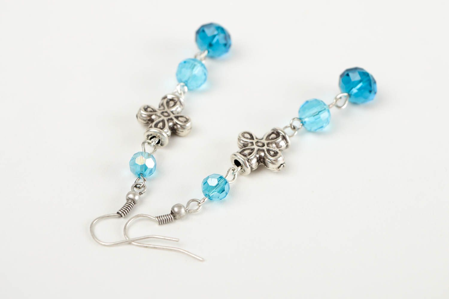 Fashion womens accessories metal long handmade earrings designer beads  photo 5