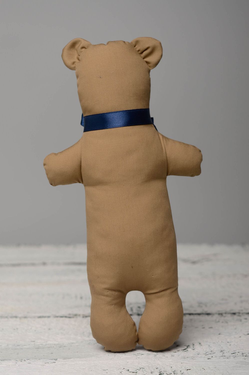 Handmade soft fabric toy Brown Bear photo 5