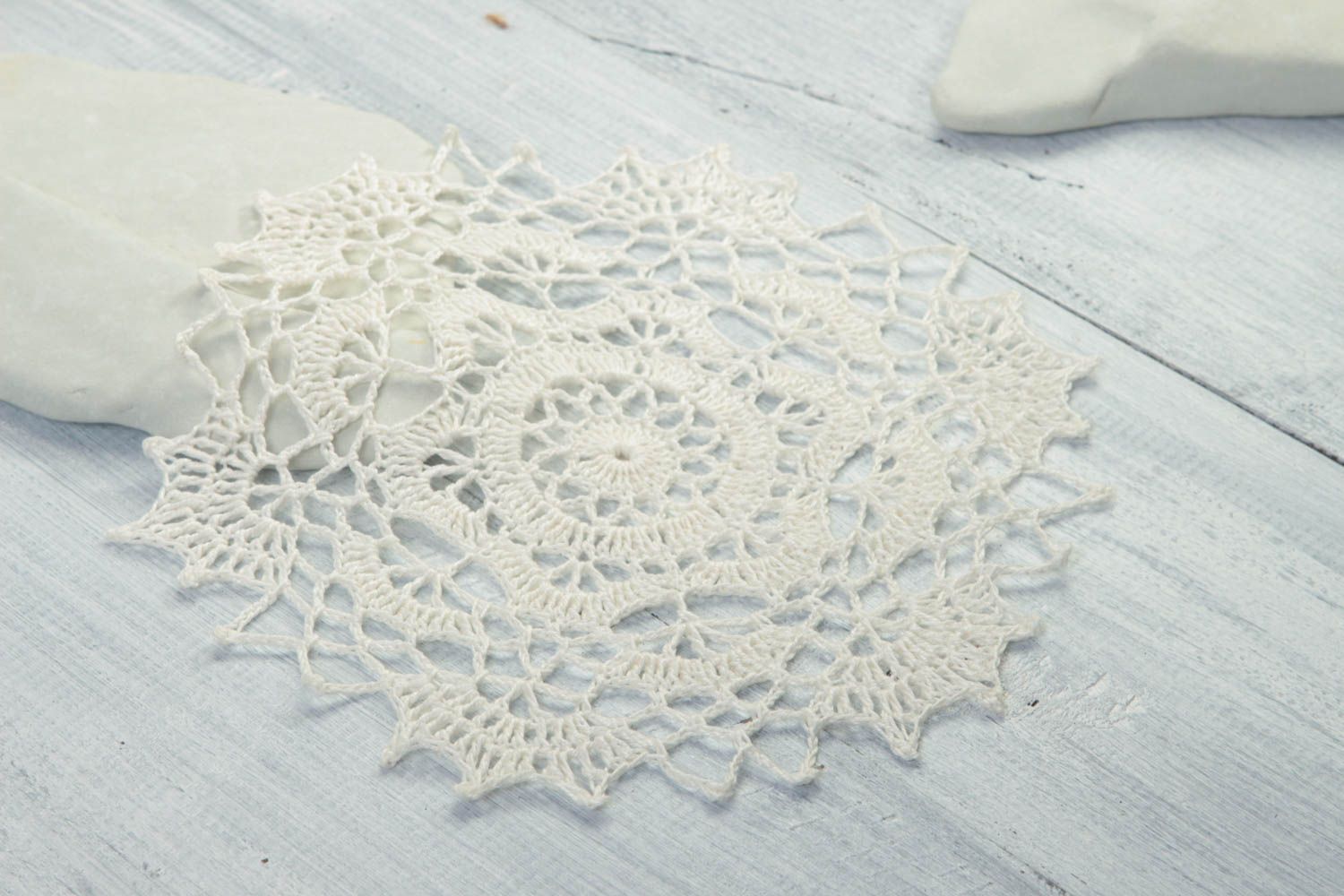 Handmade napkin designer napkin unusual accessory crochet napkin gift ideas photo 1