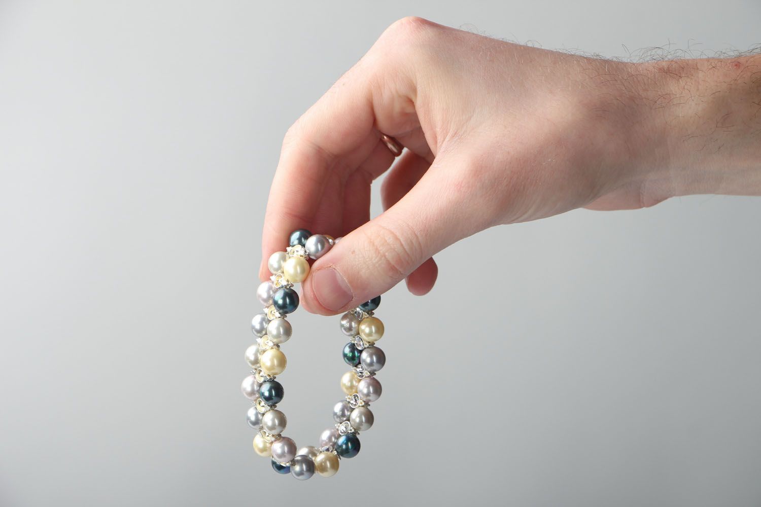 Homemade pearl bracelet photo 4