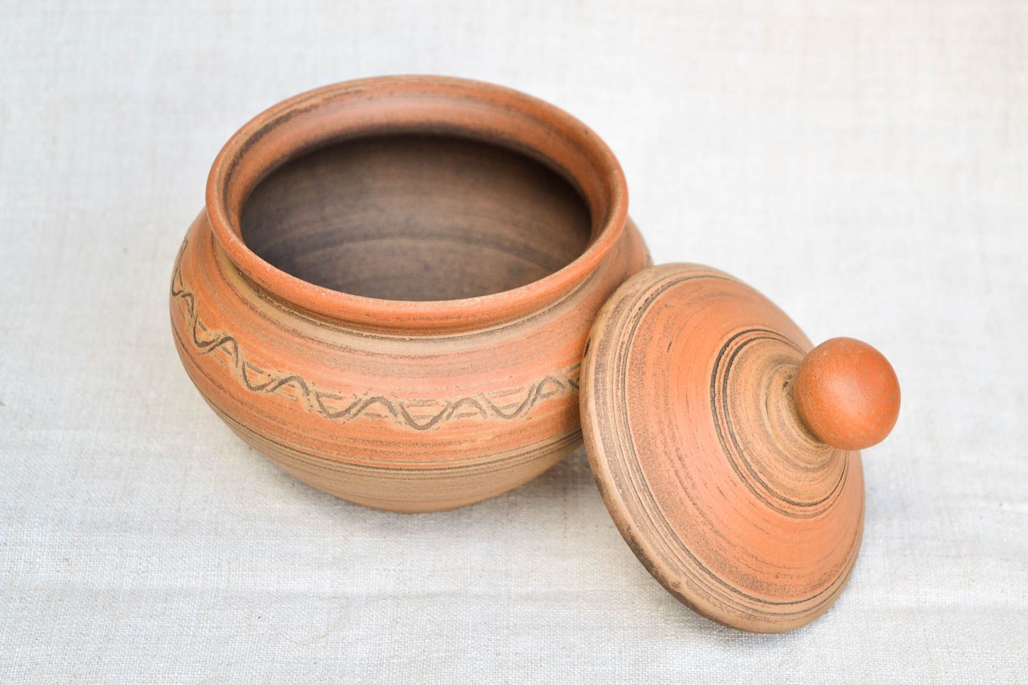 Ceramic kitchenware unusual handmade pot beautiful designer baking pot photo 3