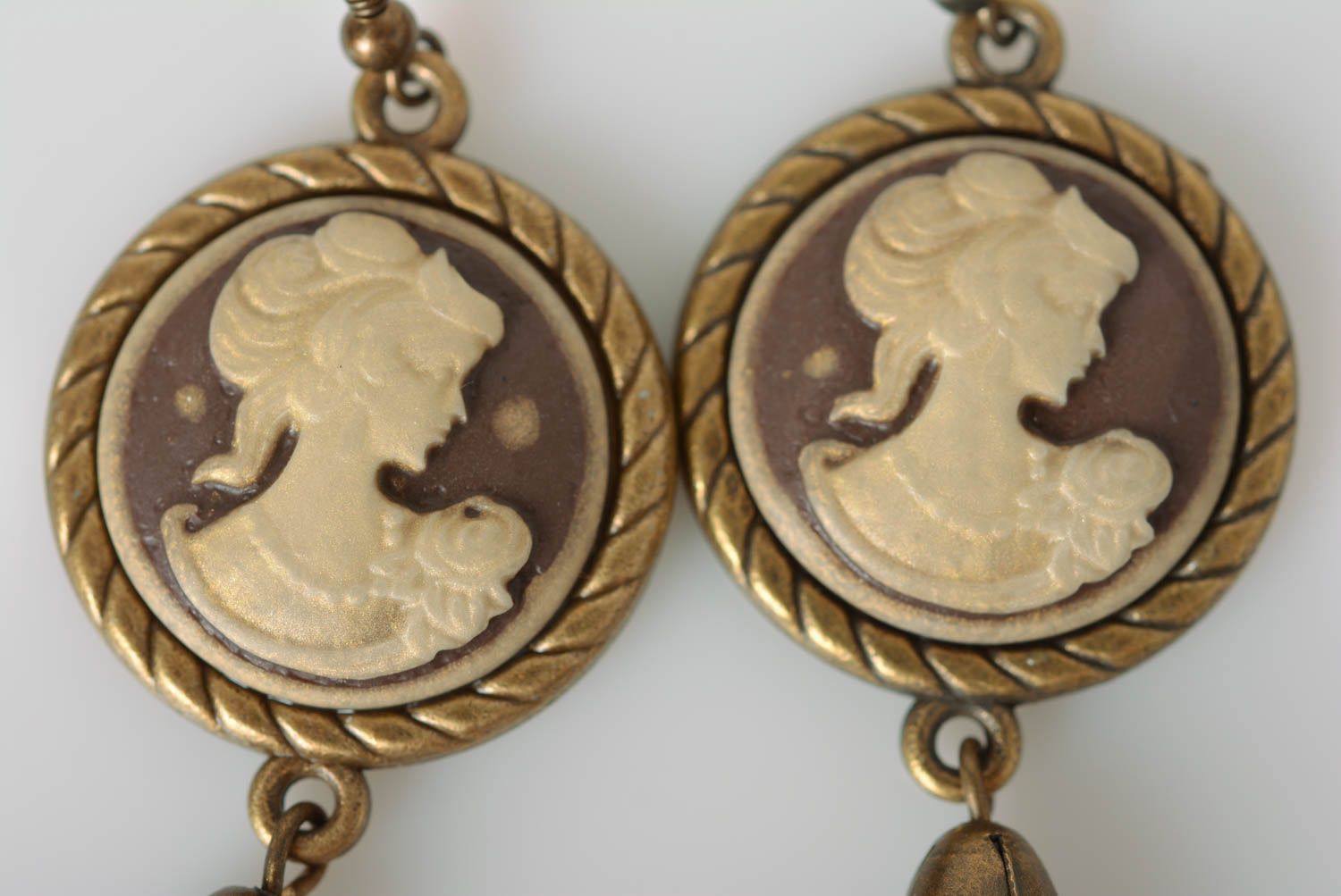 Handmade beautiful earrings stylish vintage earrings elegant accessory photo 3