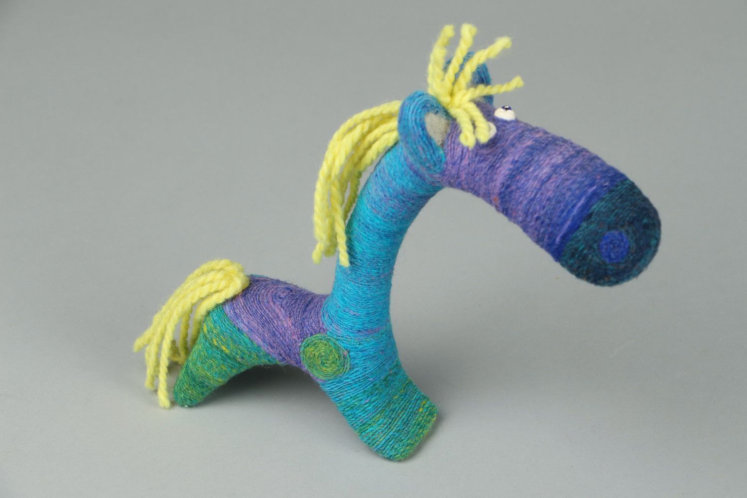 Toy made of felted wool Horse photo 3