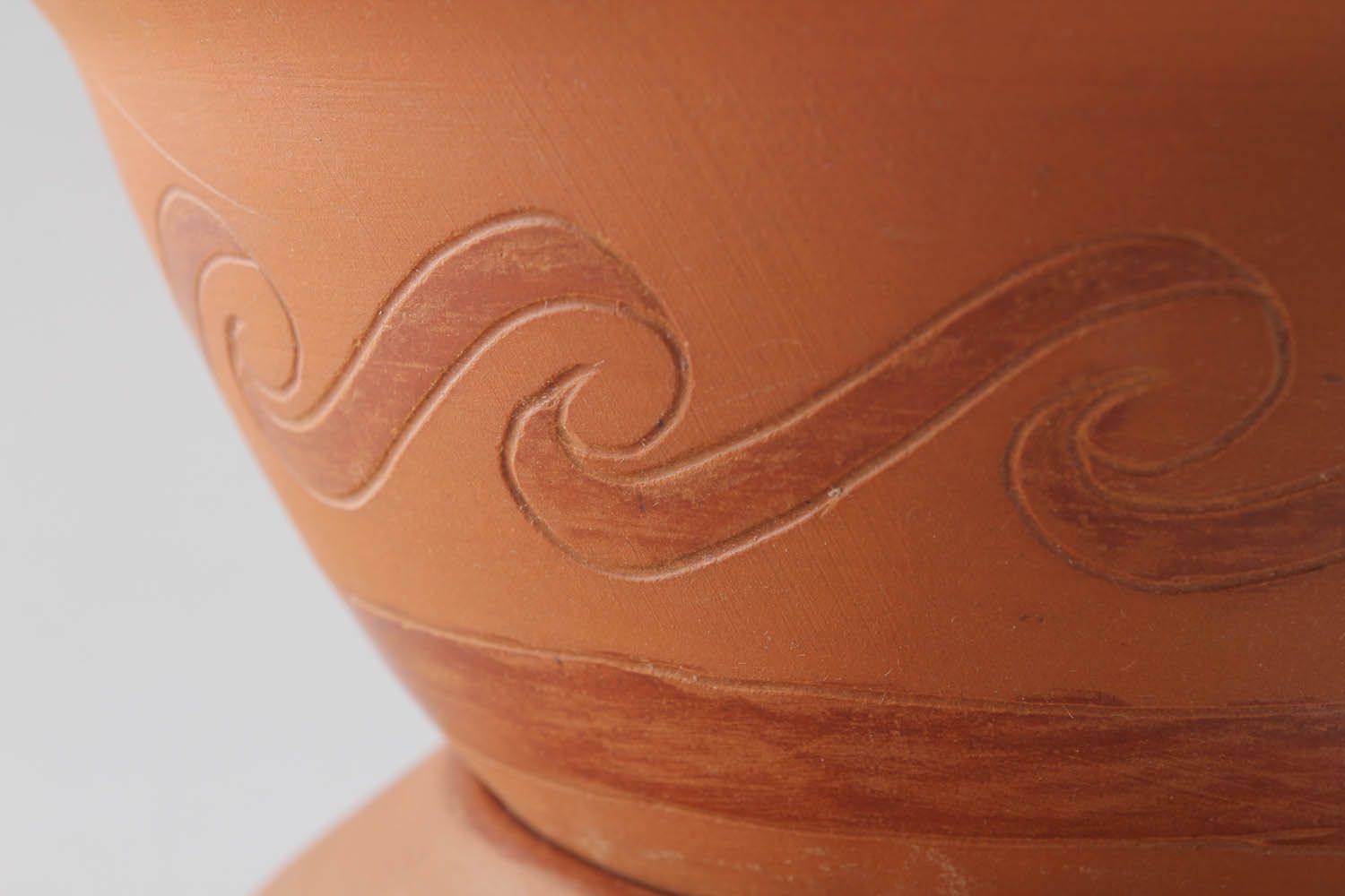 Louça para fondue de argila feita à mão louça de cerâmica decorativa artesanal foto 5