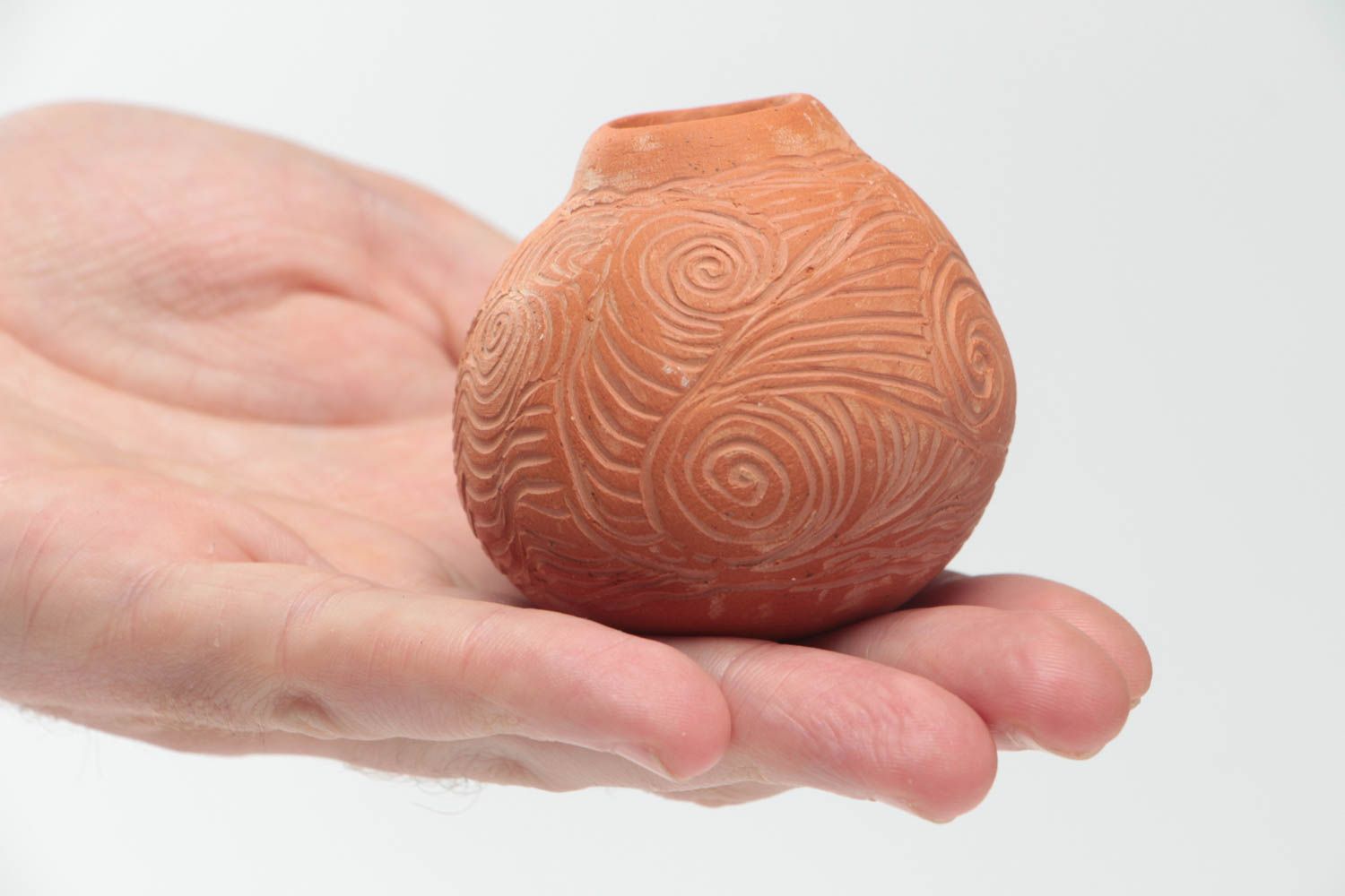 Handgemachte kleine Vase aus Keramik Designer Deko Element für Haus Interieur  foto 5