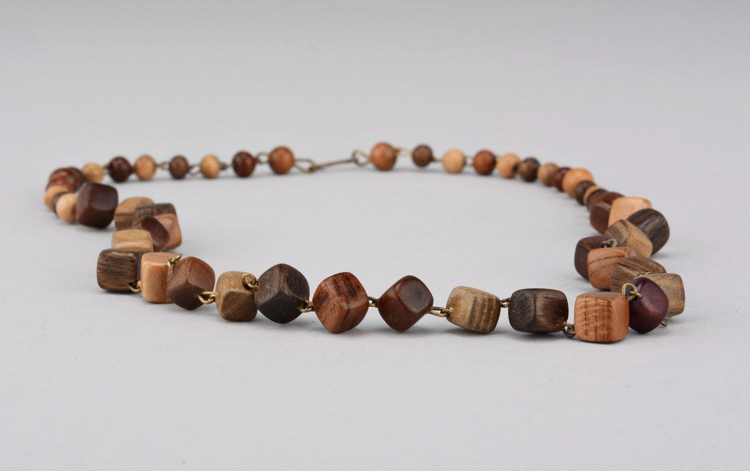 Beads made from natural wood photo 2