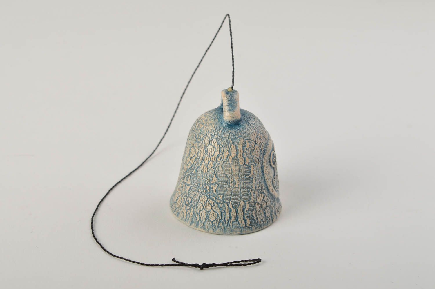 Campana colgante hecha a mano artesanía en cerámica decoración de interior foto 4
