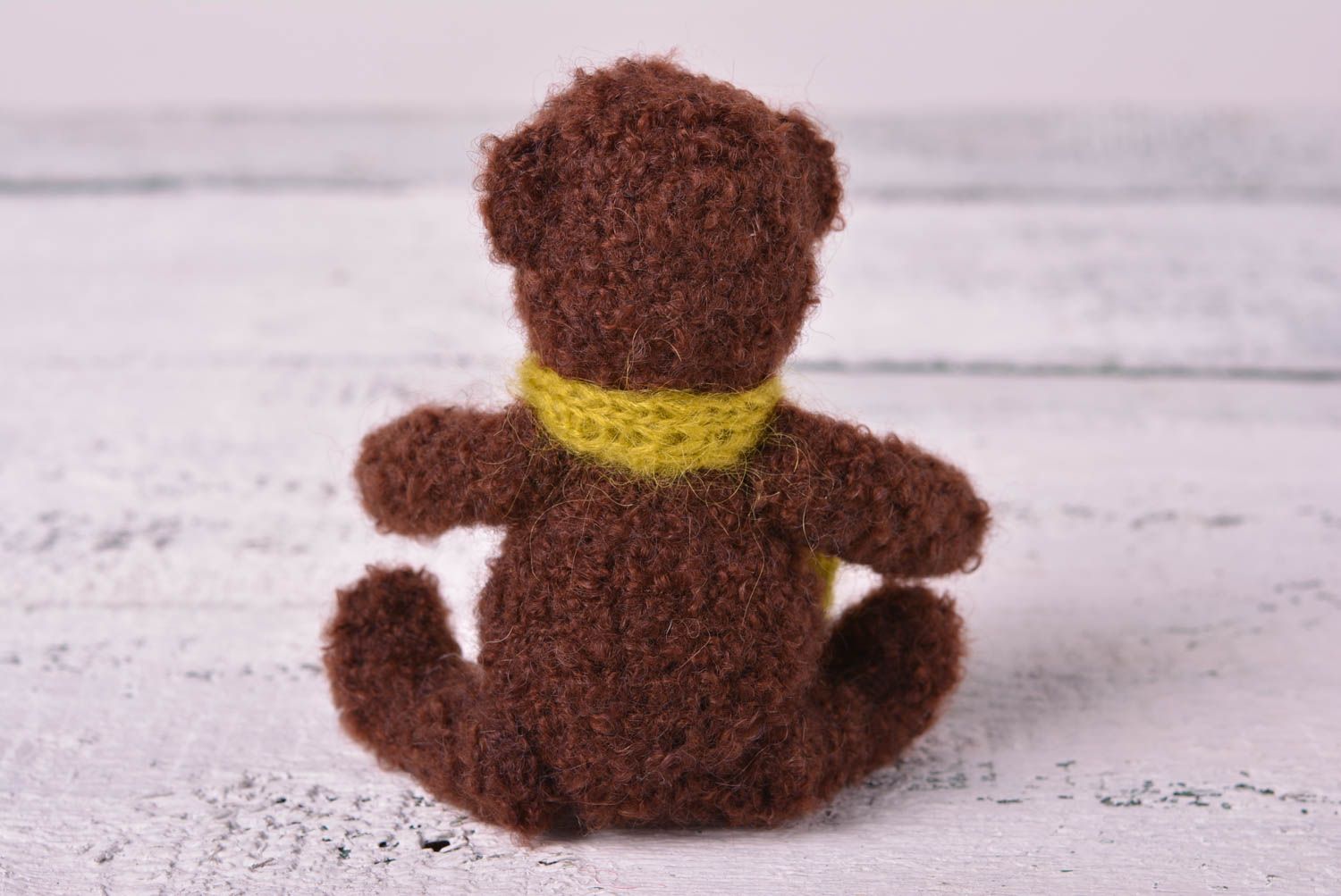 Мягкая игрушка ручной работы детская игрушка коричневая текстильная игрушка фото 5