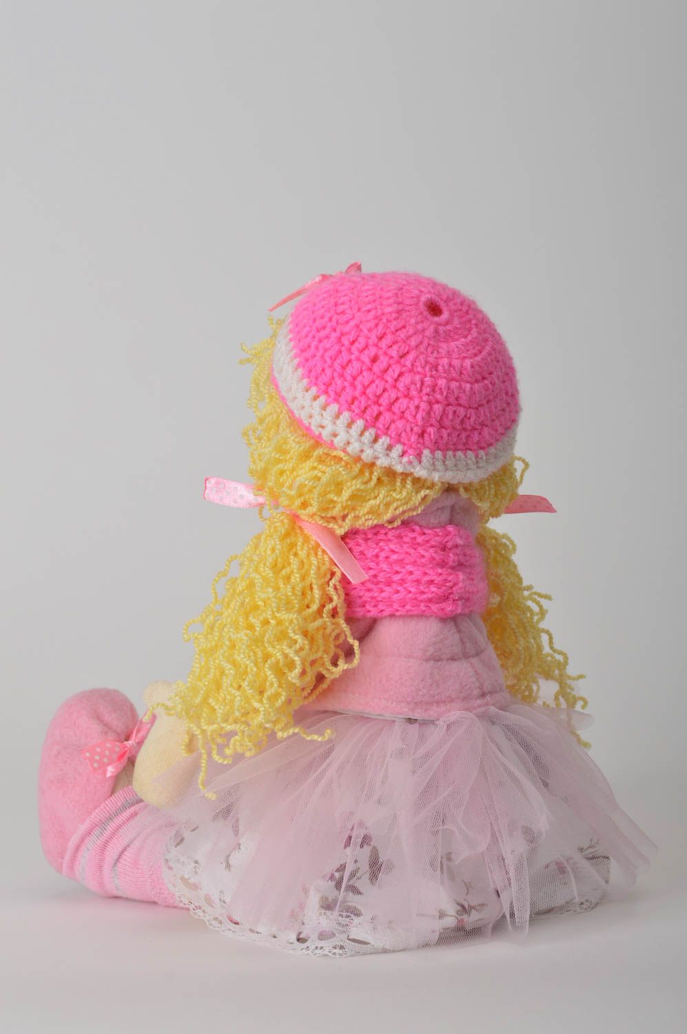Beautiful handmade rag doll stuffed soft toy interior decorating gift ideas photo 3