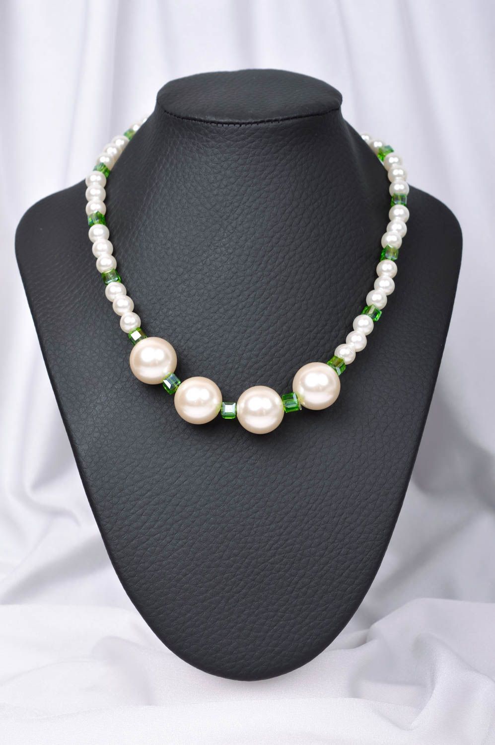 Handmade beaded necklace beaded earrings bracelet designs cool jewelry set photo 2