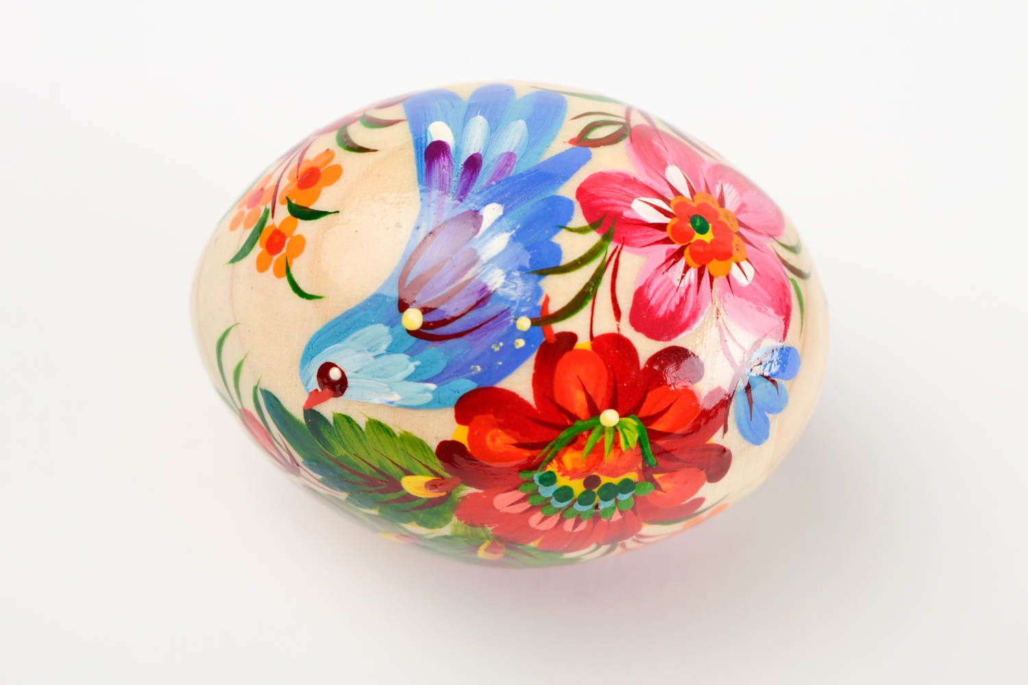 Handmade Easter eggs painted wooden egg Easter decoration decorative use only photo 3