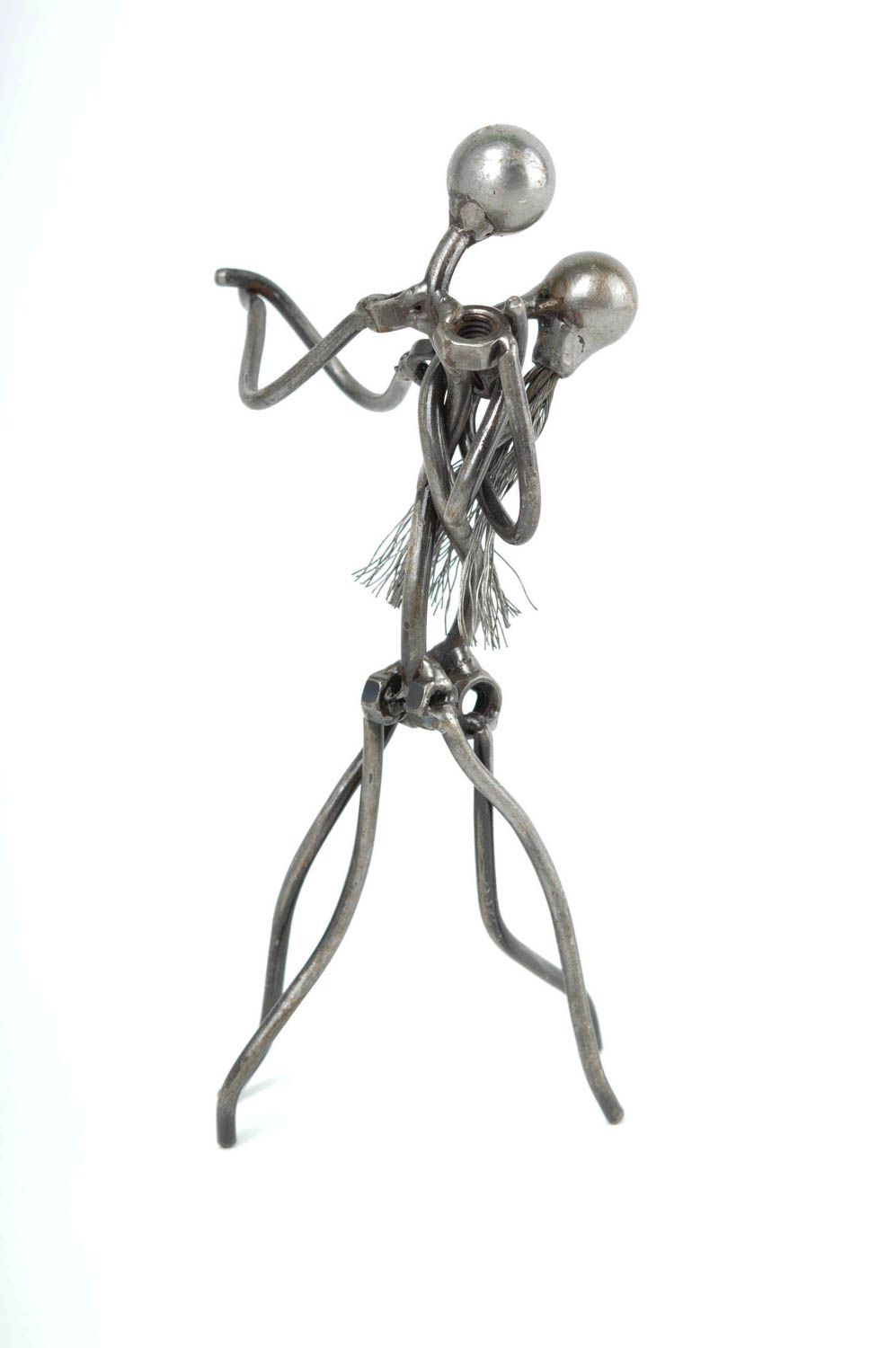 Unusual handmade figurine romantic metal figurine gift ideas decorative use only photo 2