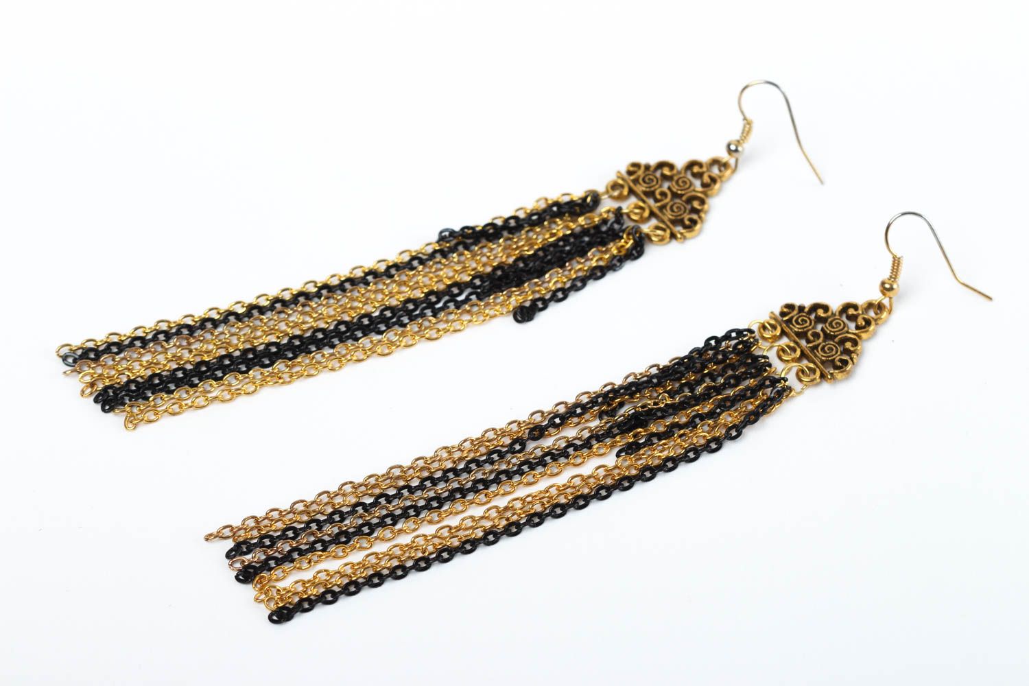 Handmade earrings designer accessory unusual jewelry beads earrings gift ideas photo 2
