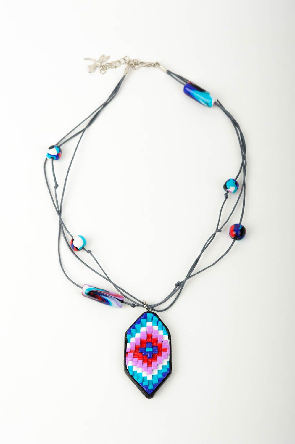 Plastic jewelry handmade pendant necklace designer accessories charm necklace photo 1