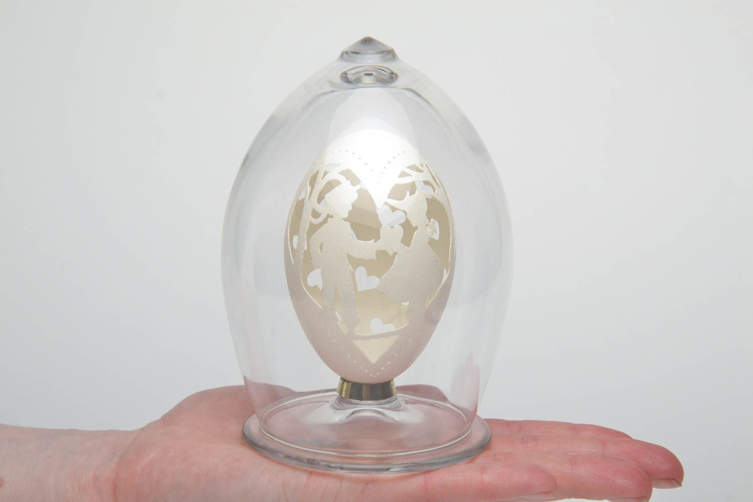 Гравированное яйцо гусиное для декора фото 5
