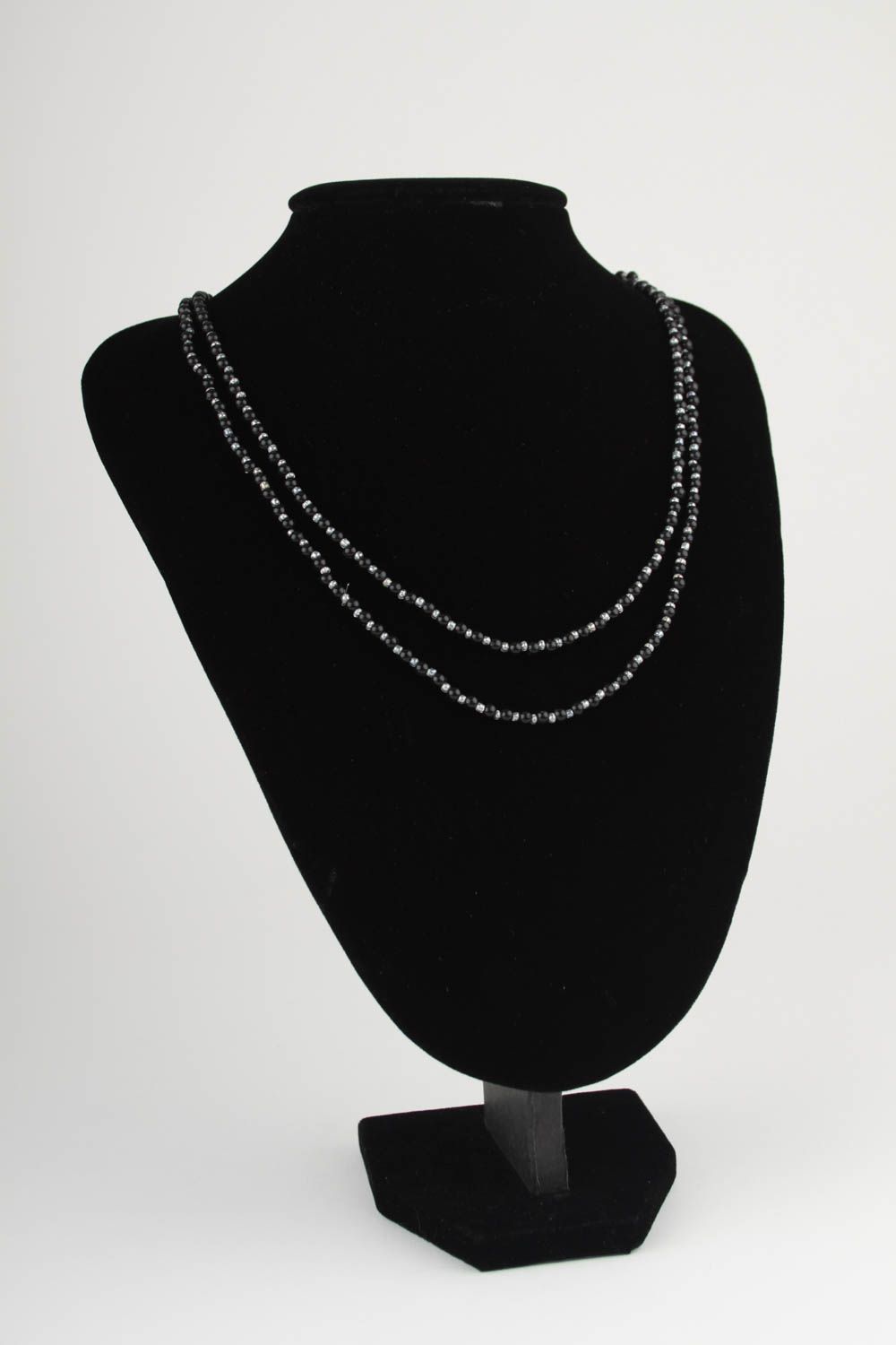 Handgefertigt Damen Halskette Halsschmuck für Damen Glasperlen Schmuck foto 1