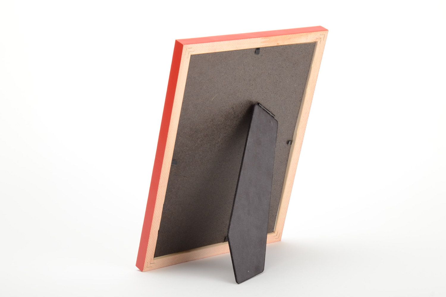 Kleines künstlerisches gesticktes Bild handgemacht mit Rahmen Mädchen mit Apfel foto 3