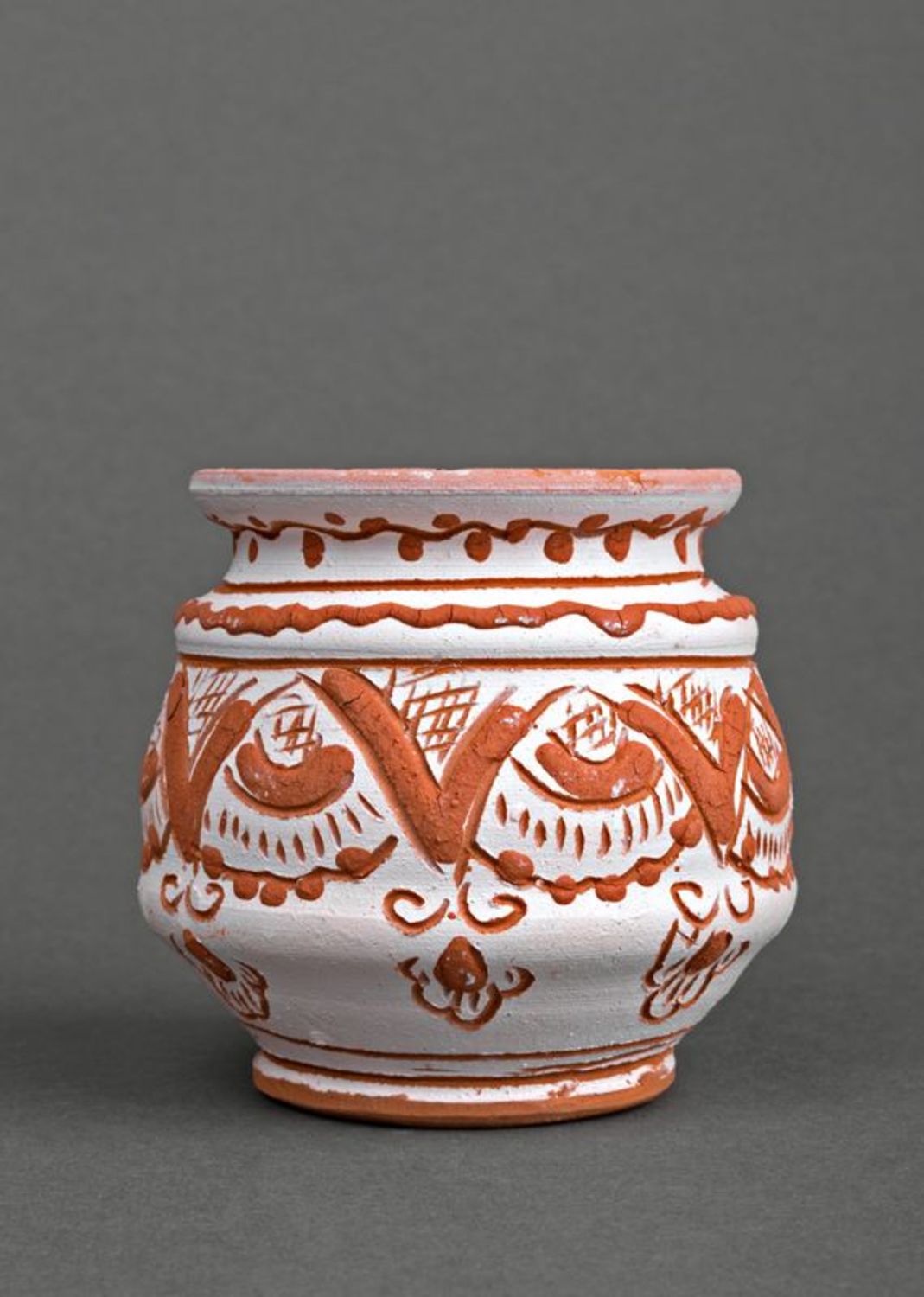 Vaso decorativo in ceramica fatto a mano Vaso di argilla Pentolina in ceramica
 foto 4