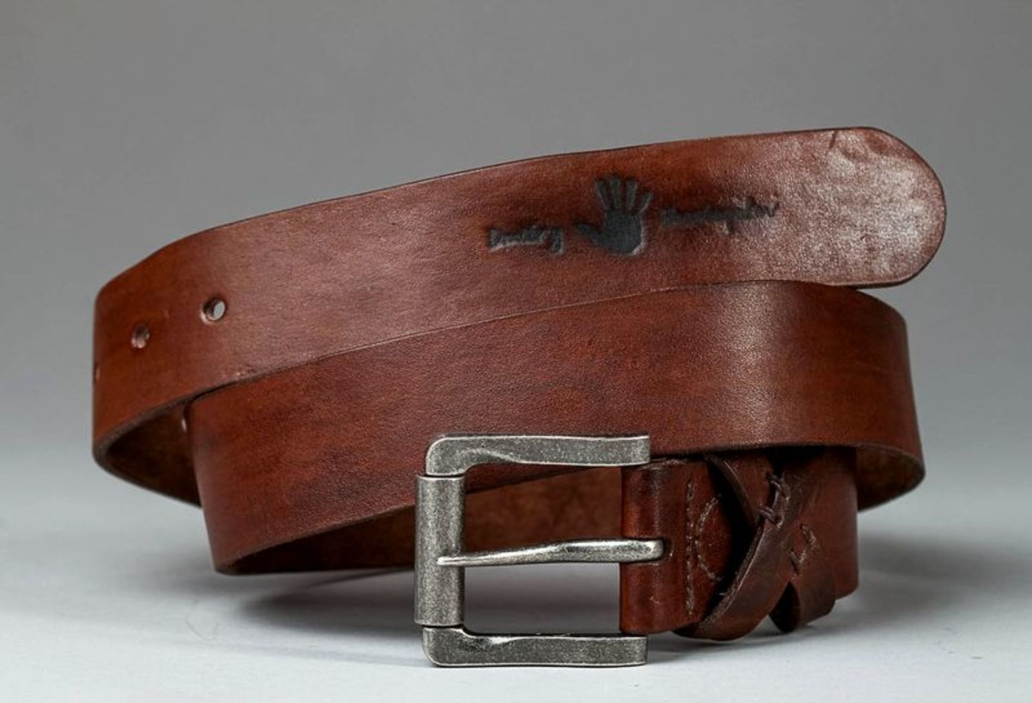 Author's leather belt photo 4
