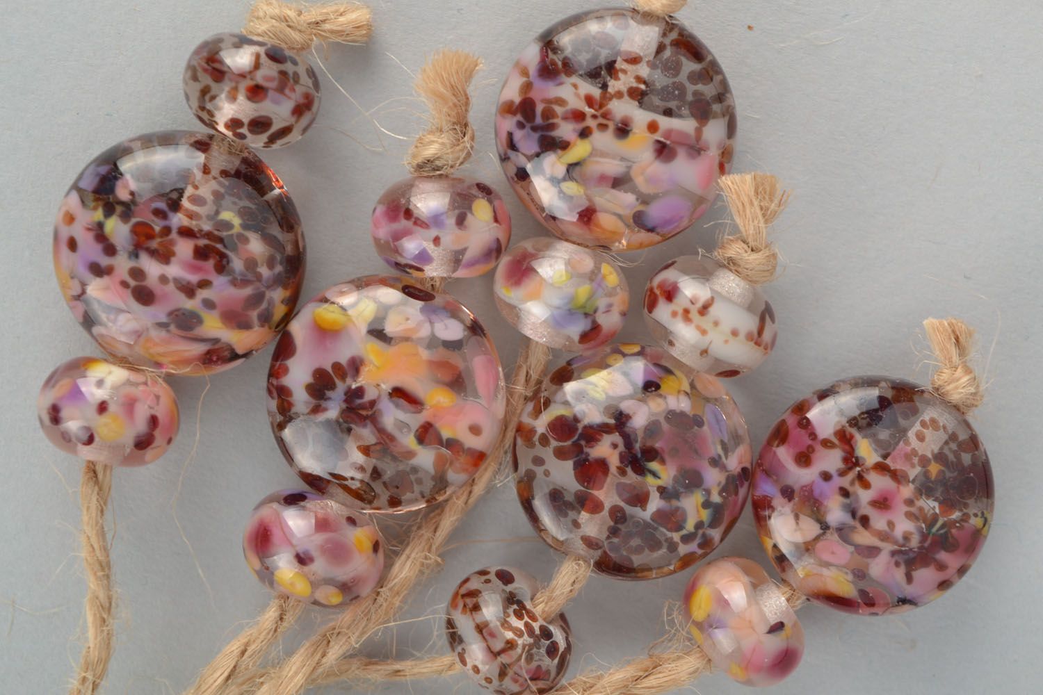 Fourniture verre chalumeau ensemble de perles fantaisie originales photo 2