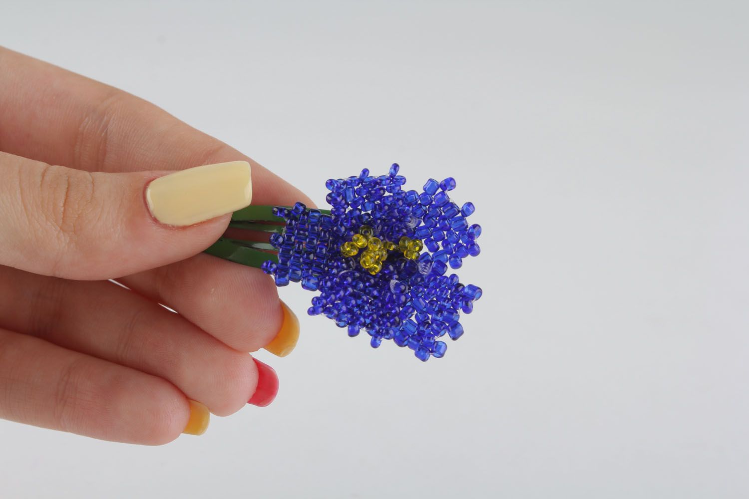 Blaue Blume Haarklemme Kornblume foto 4