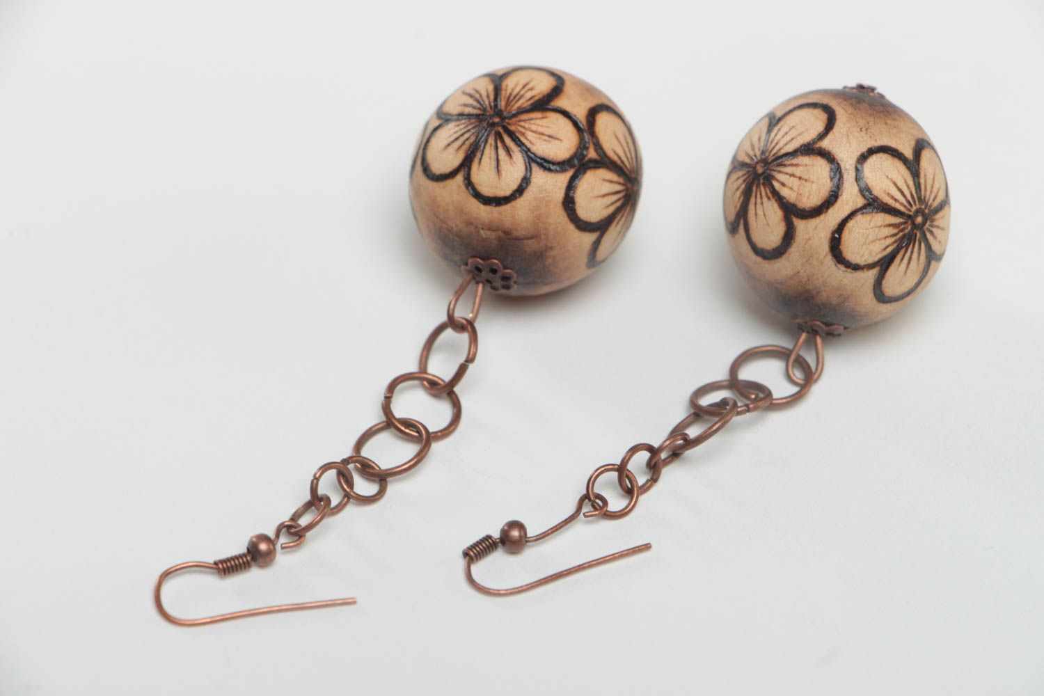 Fashion earrings wooden jewelry womens earrings designer accessories gift ideas photo 4