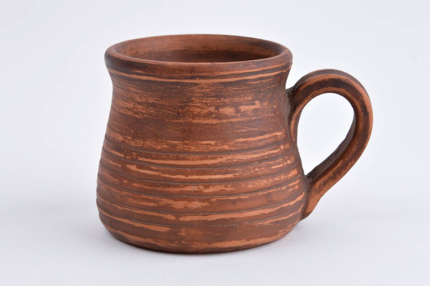 Чайная чашка ручной работы глиняная чашка красивая посуда для чая стильная фото 2