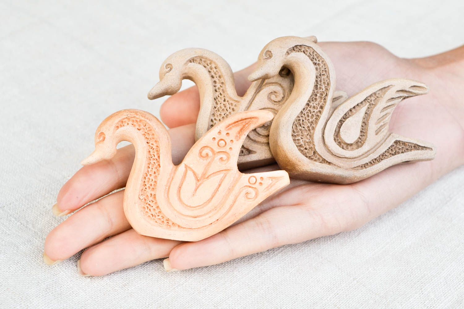 Ocarinas instrumentos musicales hechos a mano silbatos de barro regalo original foto 2