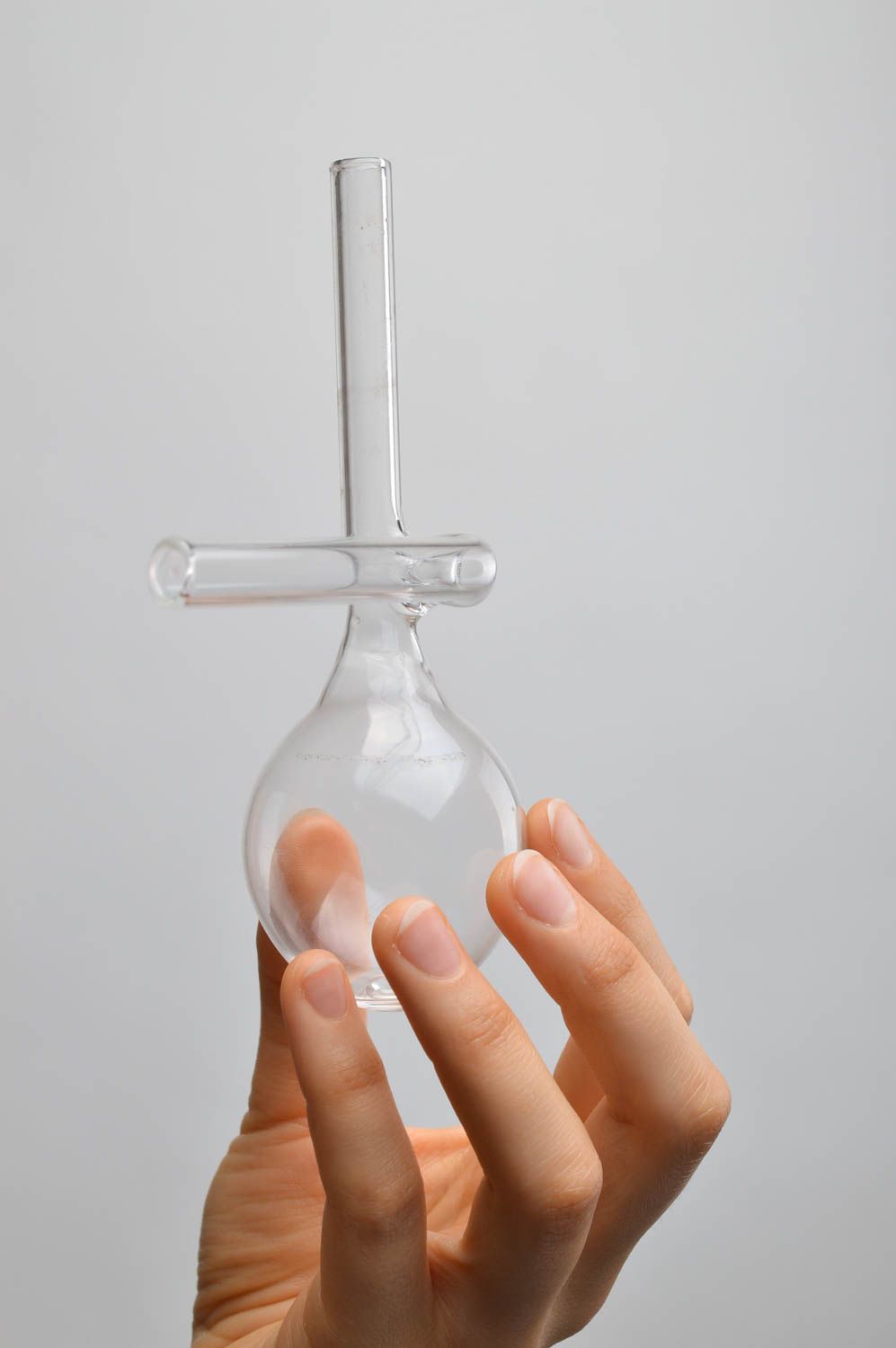 Handmade alcohol dispenser glass bottle glass vial designer glassware  photo 5