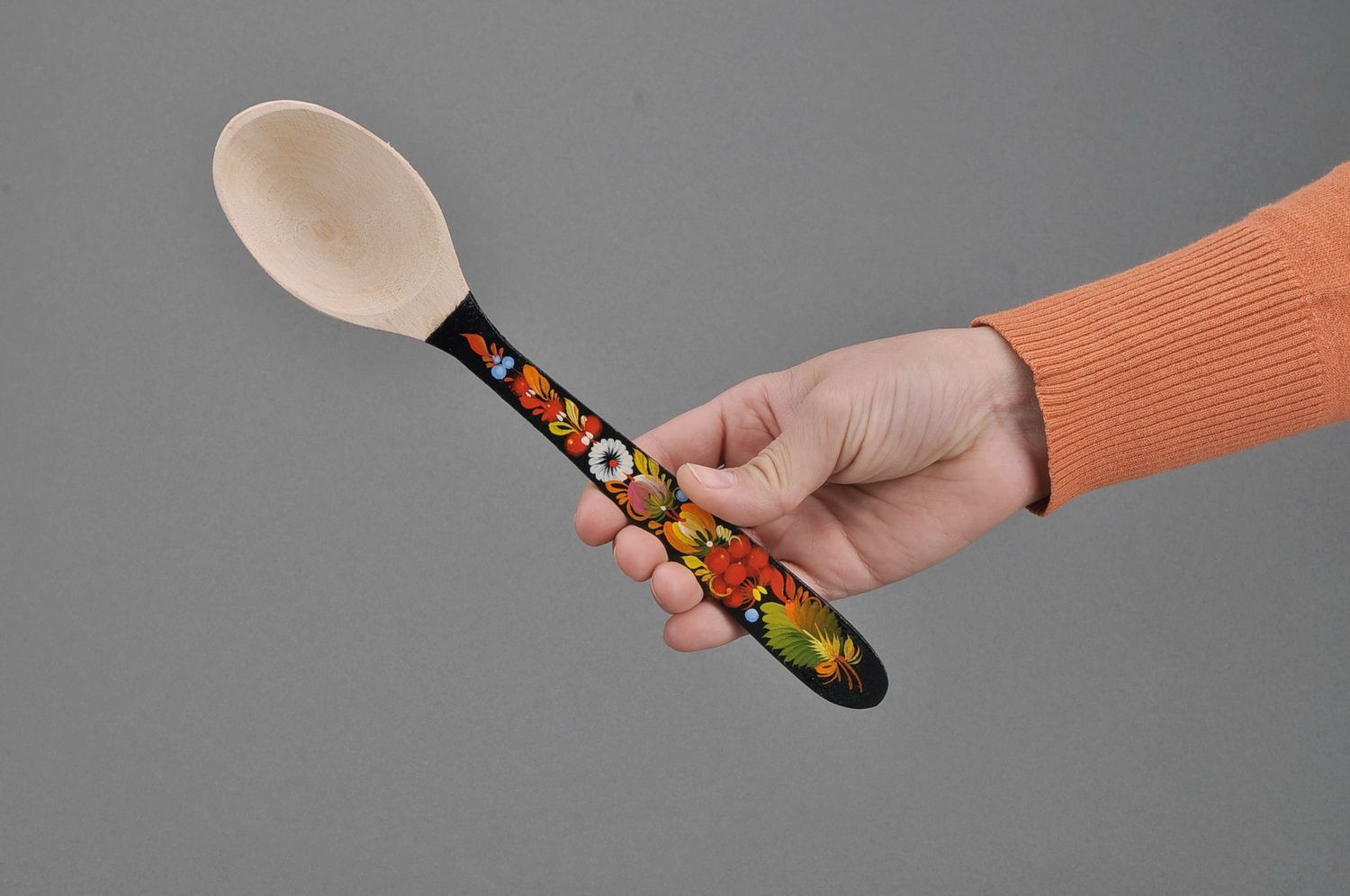 Tablespoon with painted handle photo 5