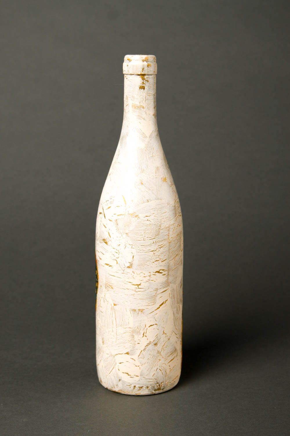 Botella de vidrio para vino hecha a mano regalo original decoración de cocina  foto 4
