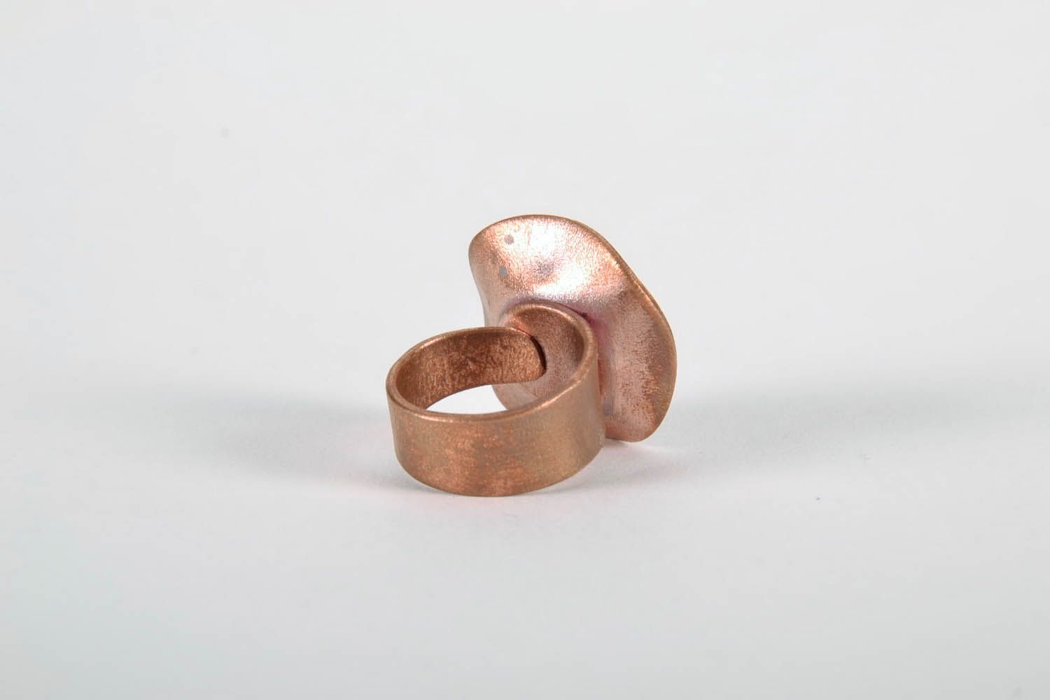 Ring aus Kupfer in Technik heißer Tauchemaillierung  foto 4
