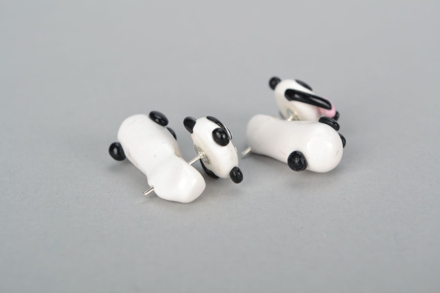Plastic fake ear plugs Pandas photo 4