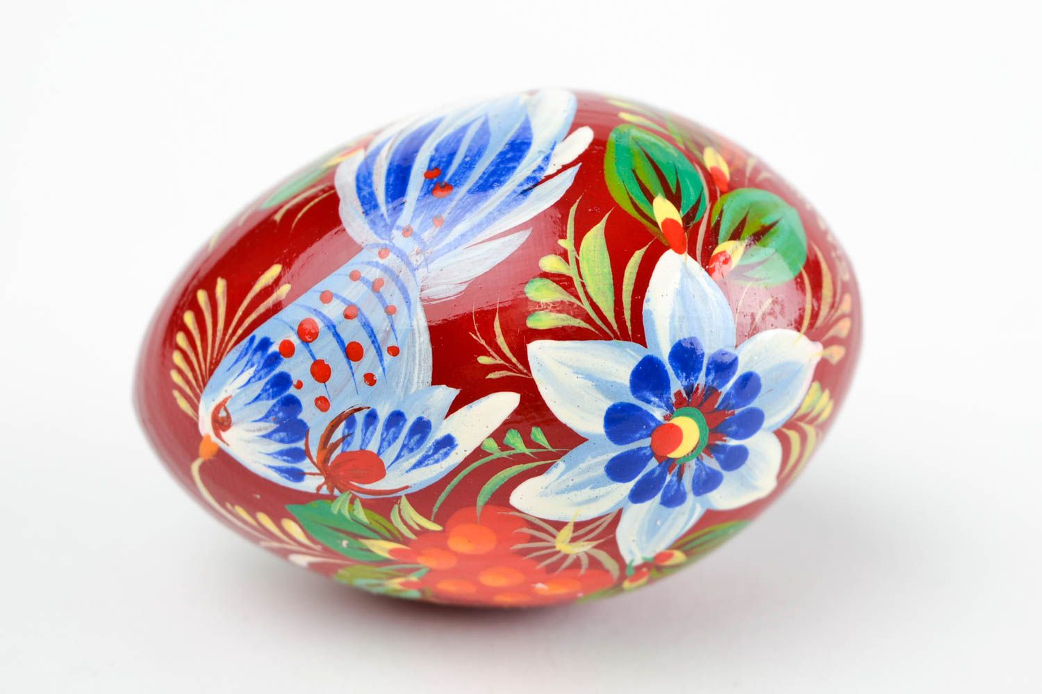 Handmade wooden Easter egg cool rooms painted Easter eggs decorative use only photo 4