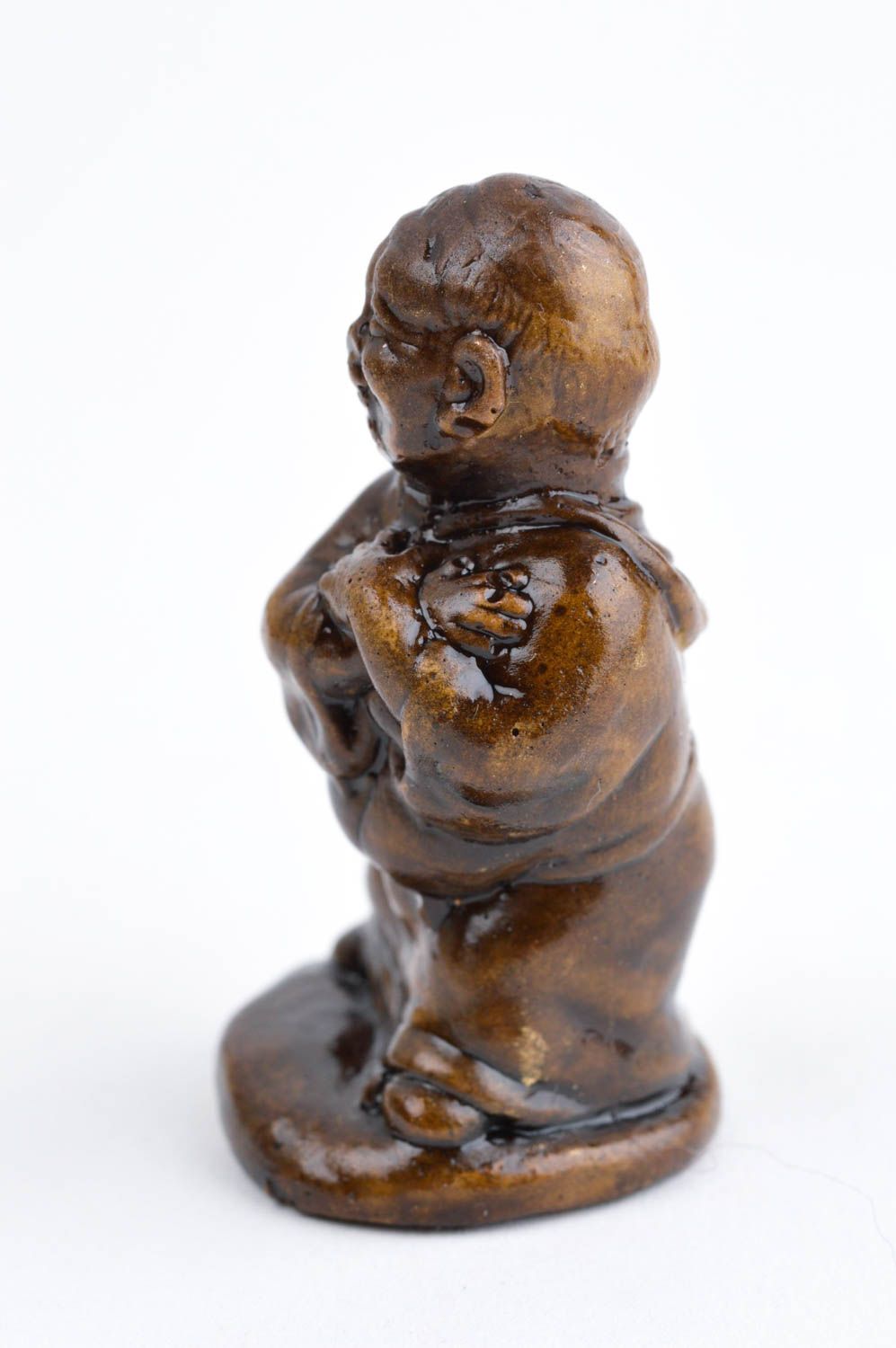 Statuette en plâtre fait main Figurine décorative shaolin Objet de décoration photo 2