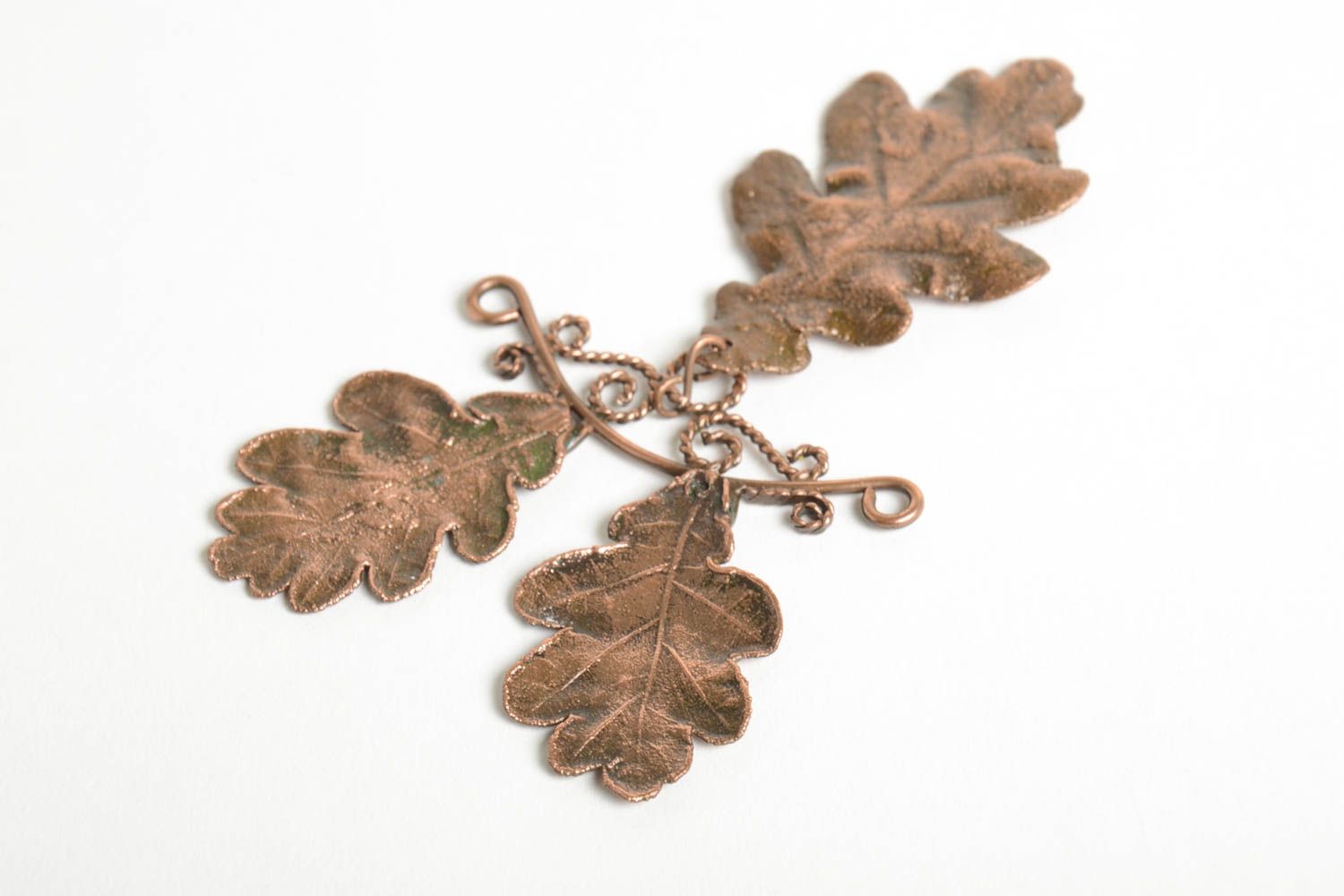 Unusual handmade metal pendant beautiful jewellery copper neck pendant photo 3