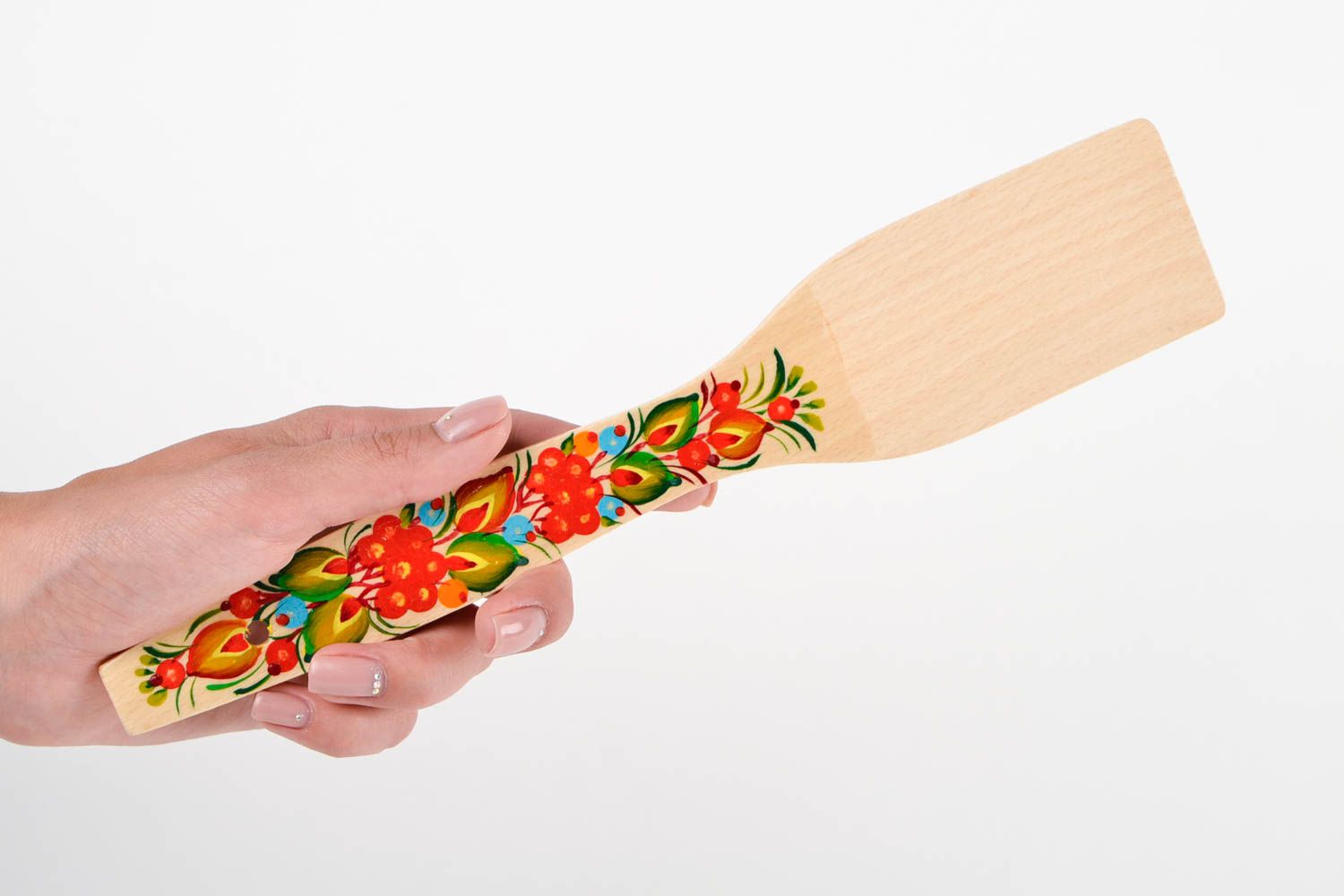 Handmade wooden spatula cooking tools kitchen utensils wood craft ideas photo 2
