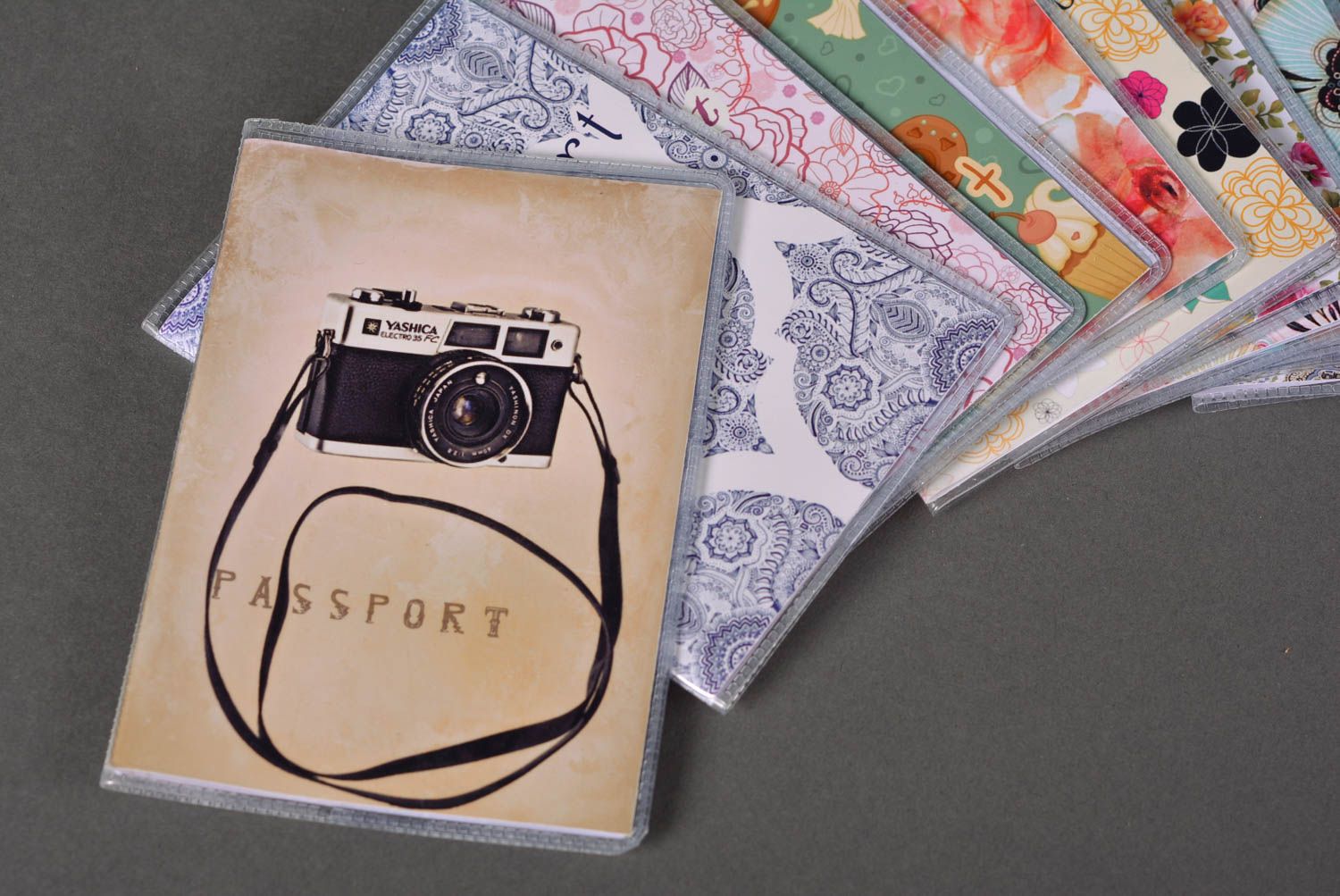 Обложка на паспорт хенд мейд обложка для документов оригинальный подарок Камера фото 1