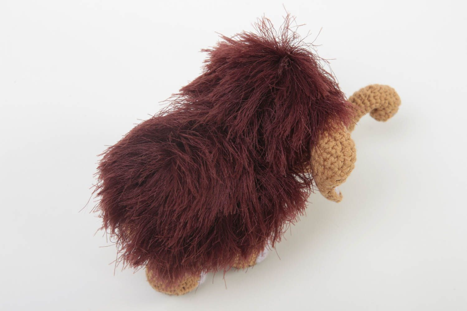 Kleinkinder Spielzeug handmade Stoff Tier Häkel Spielzeug Mammutkalb klein foto 3