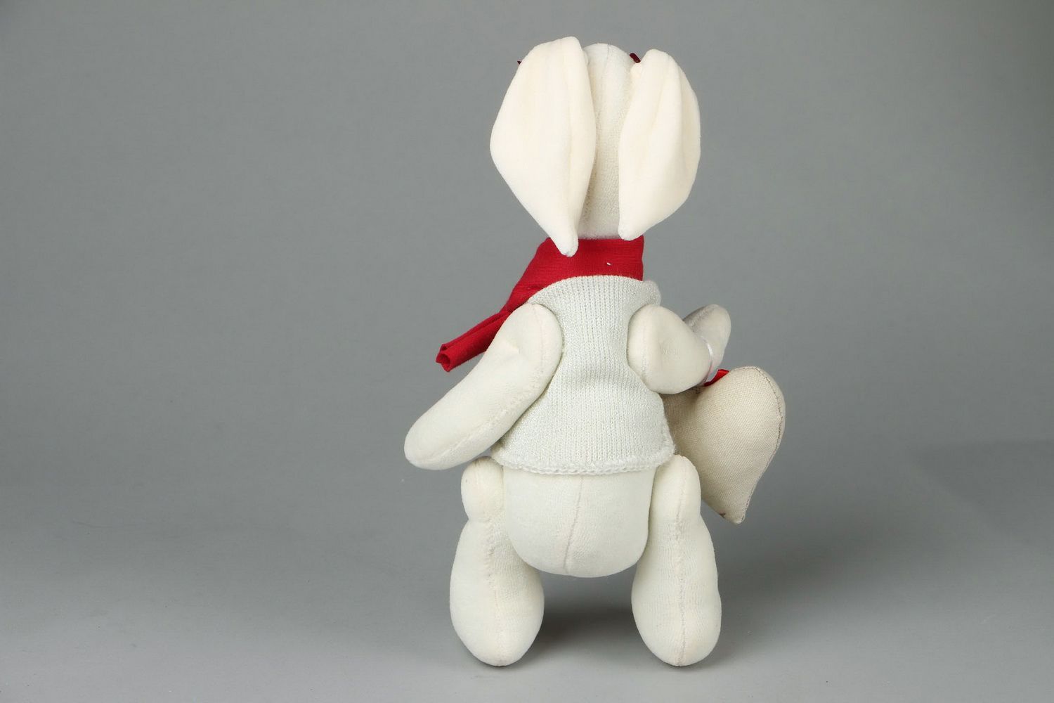 Мягкая игрушка Белый кролик фото 3