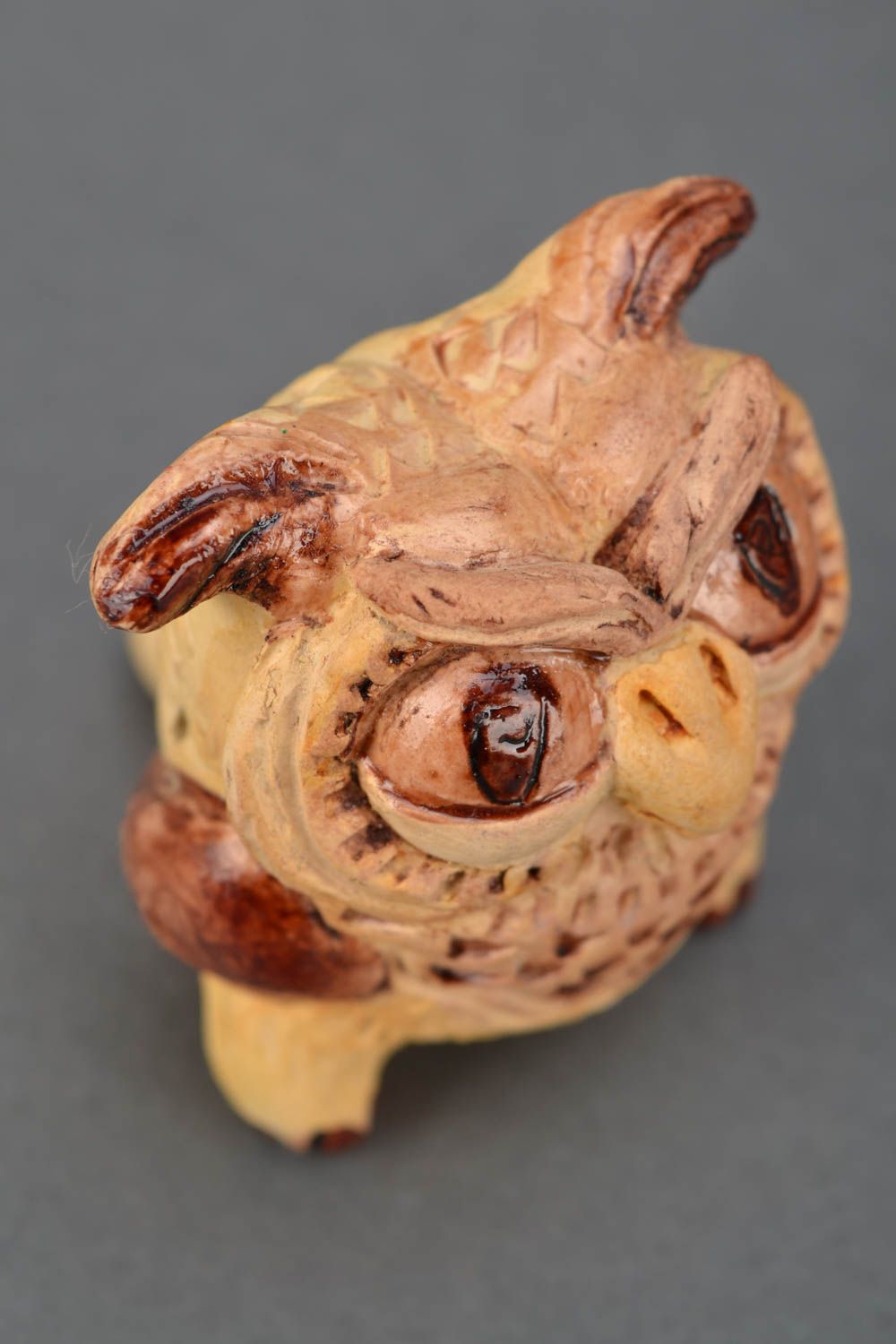Ceramic whistle Owl photo 5