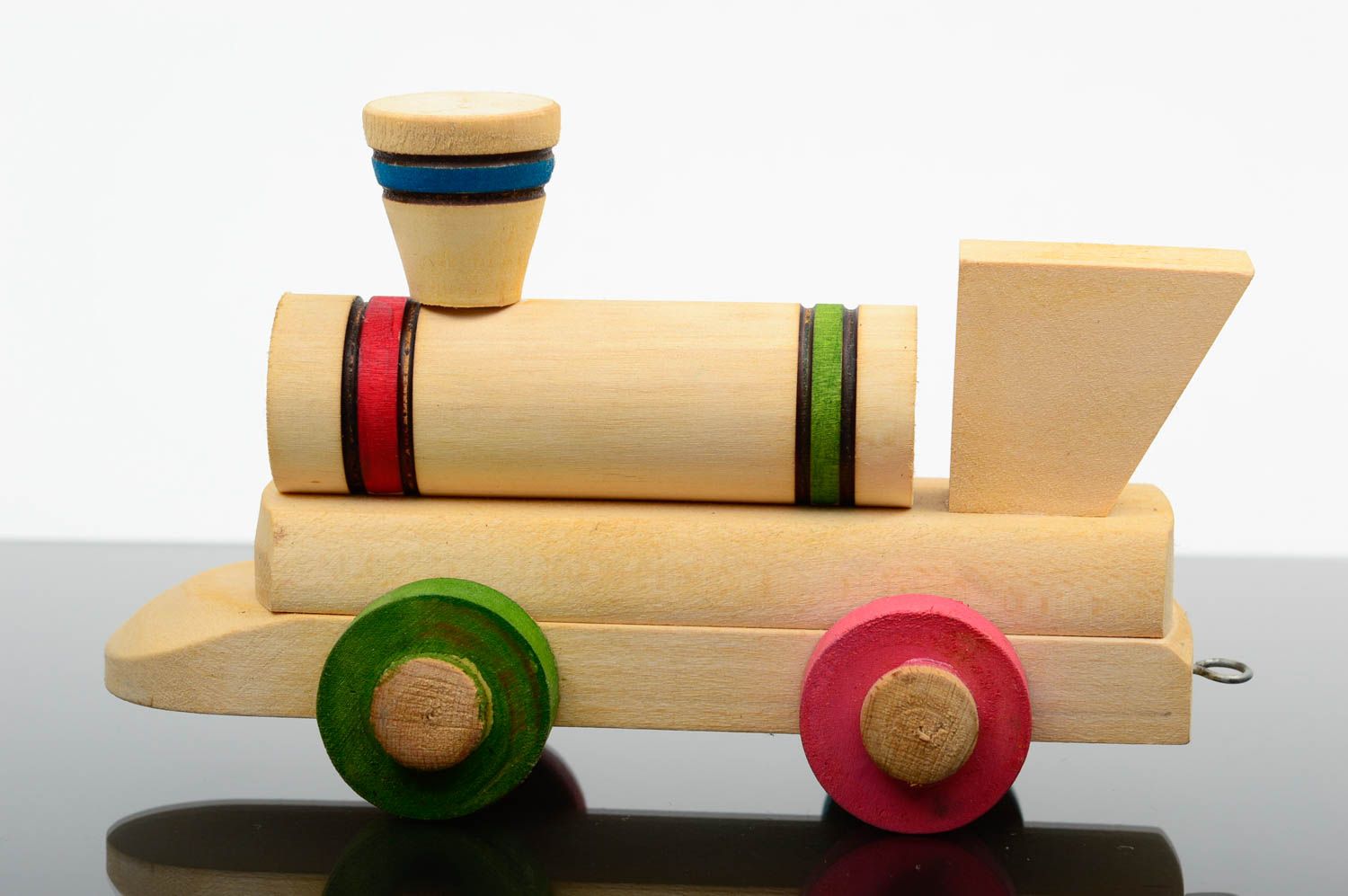 Handmade Kinderspielzeug Holz Spielzeug für Kinder Geschenk aus Holz Lokomotiv foto 1