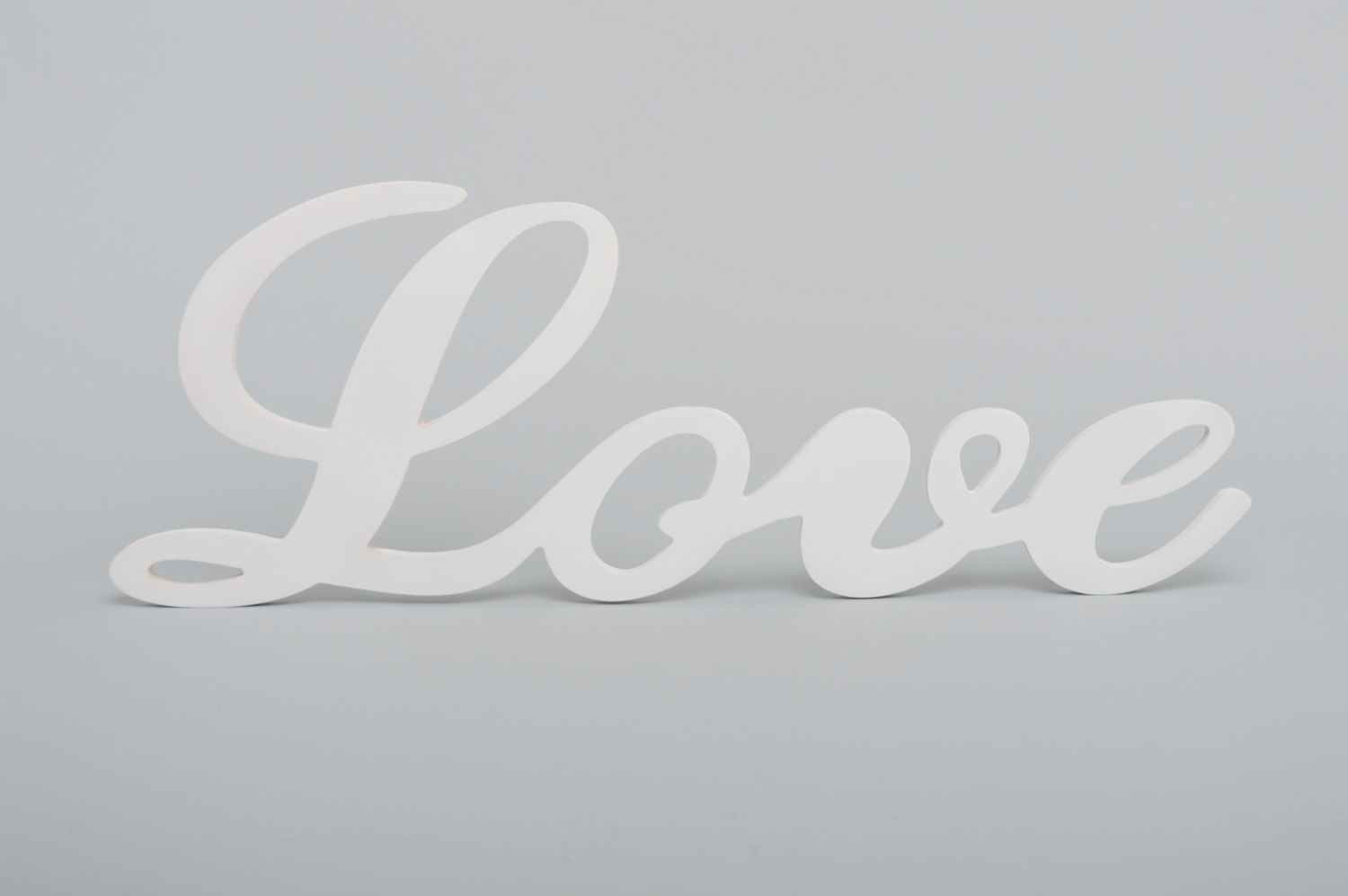 Decorative plywood lettering Love photo 1