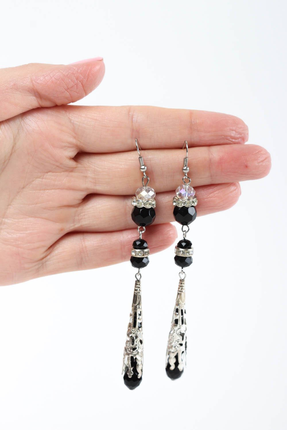 Handmade jewelry designer accessory unusual earrings for girls gift ideas photo 5