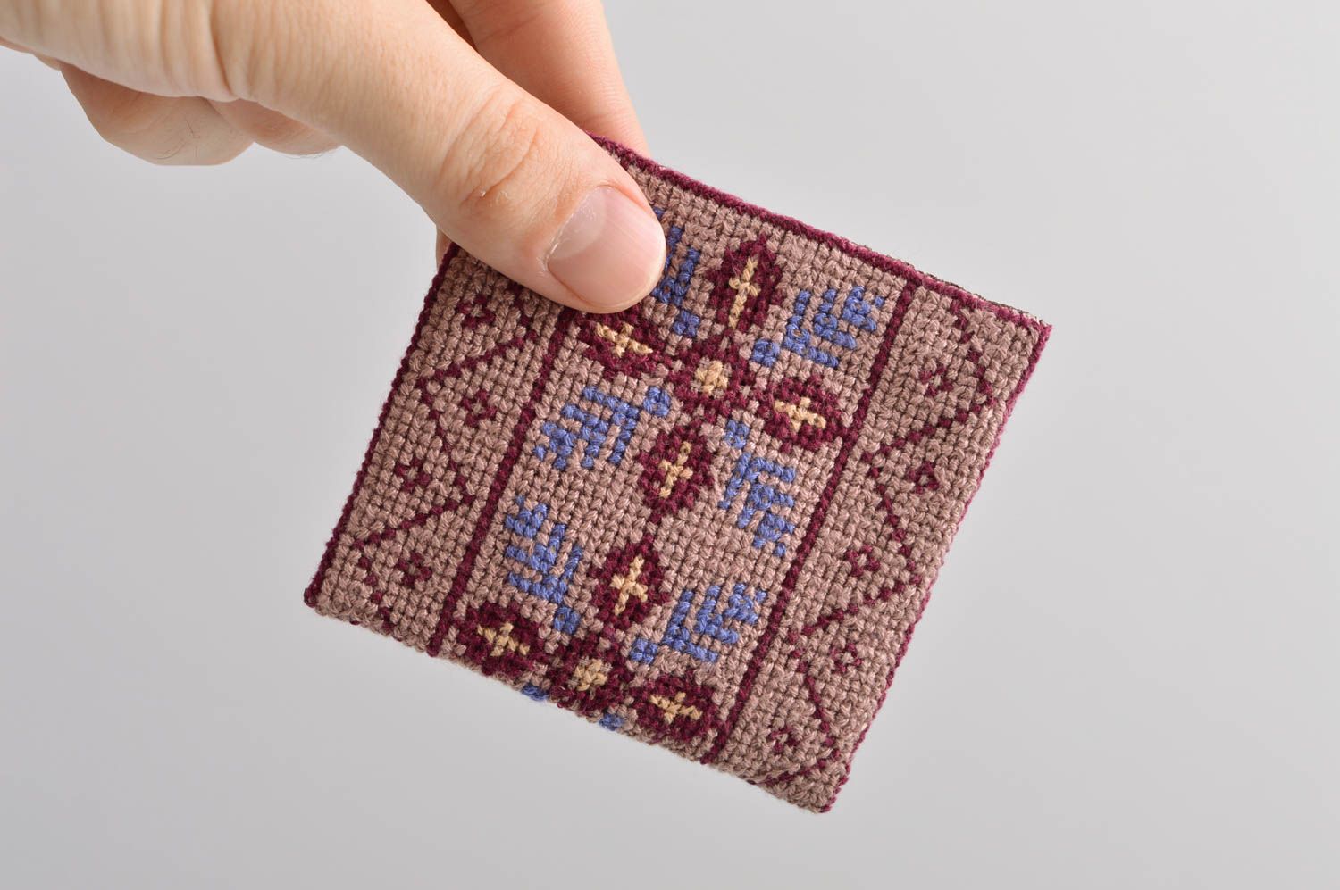 Bestickte Geldbörse handmade Portemonnaie Damen Accessoire für Frauen foto 5